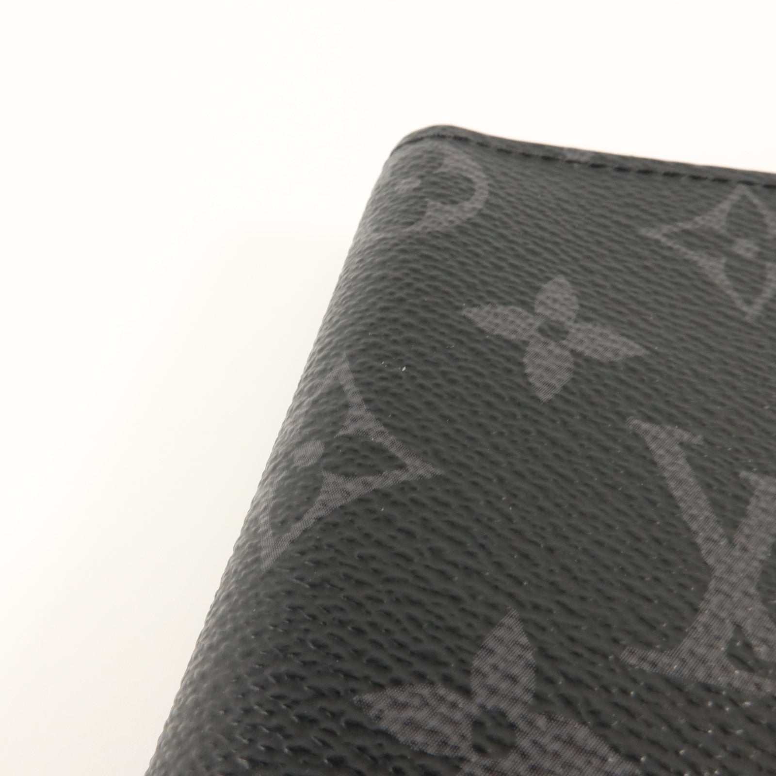 LOUIS VUITTON Monogram Eclipse Brazza銀扣長錢包
