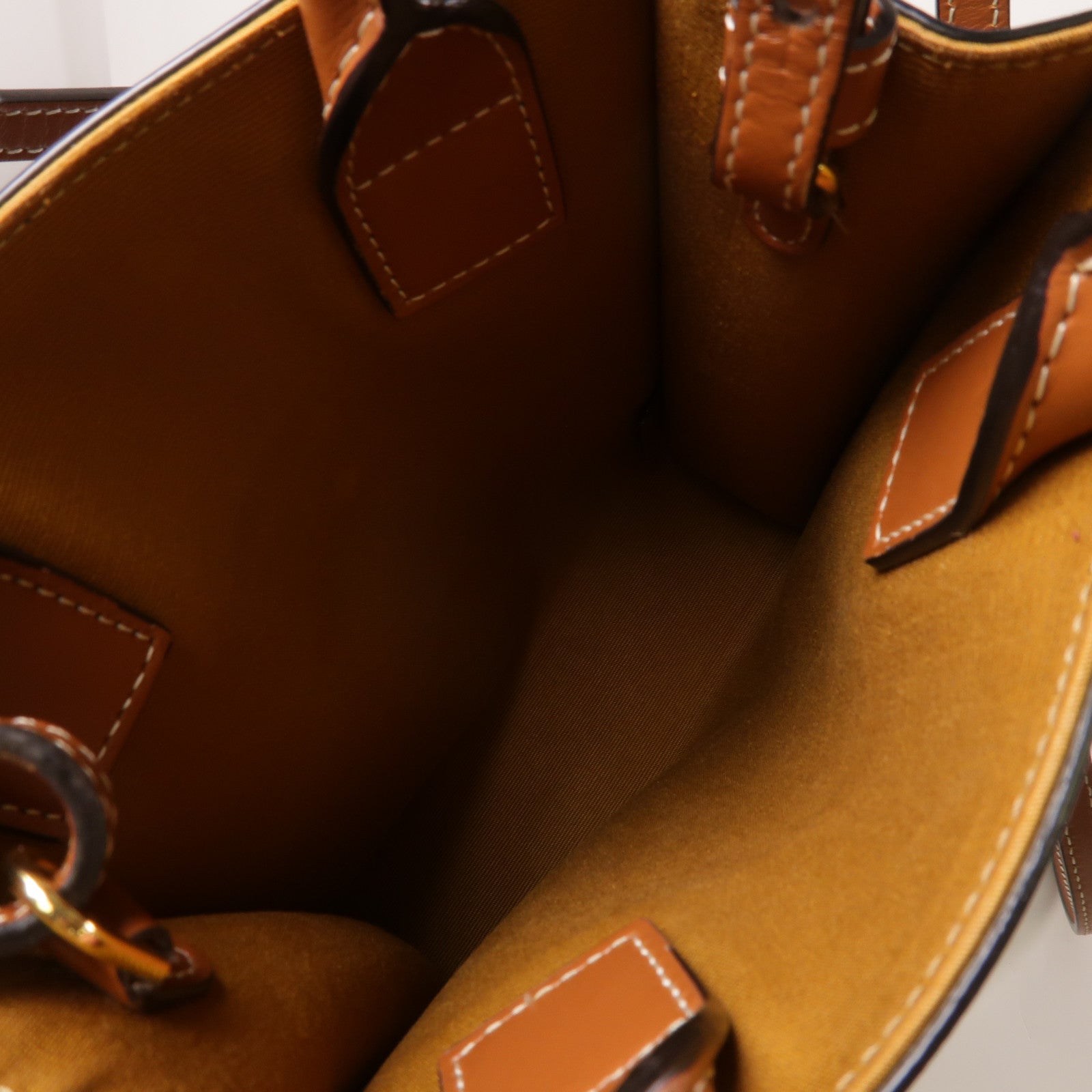 CELINE 帆布Cabas Tote金扣手挽肩背兩用袋