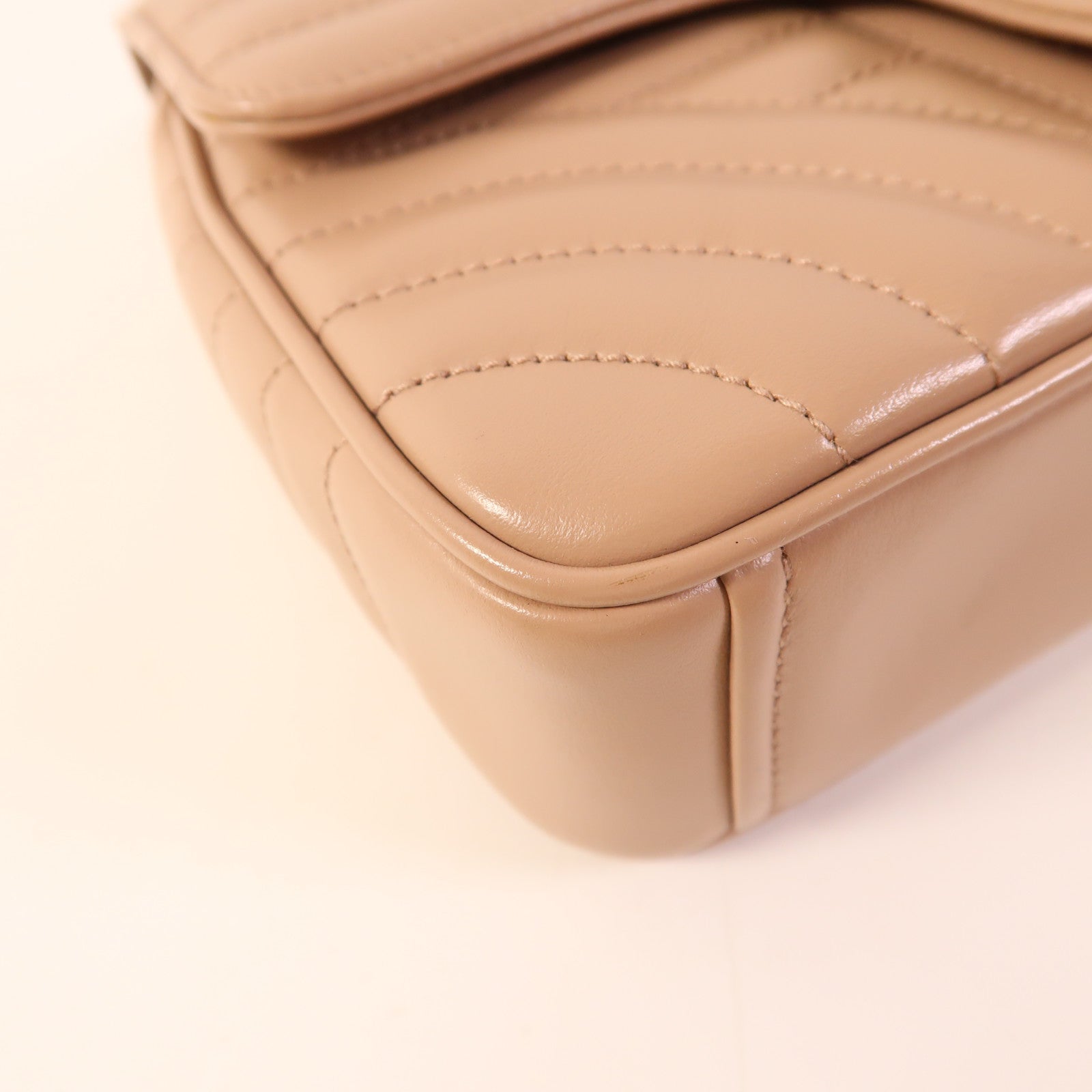 PRADA 牛皮皮革Chain Shoulder Bag銀扣鏈帶肩背袋