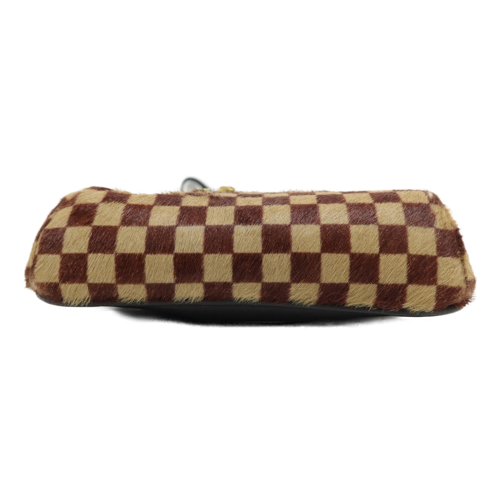 LOUIS VUITTON Pony Hair/牛皮皮革Damier Sauvage Gazelle肩背袋