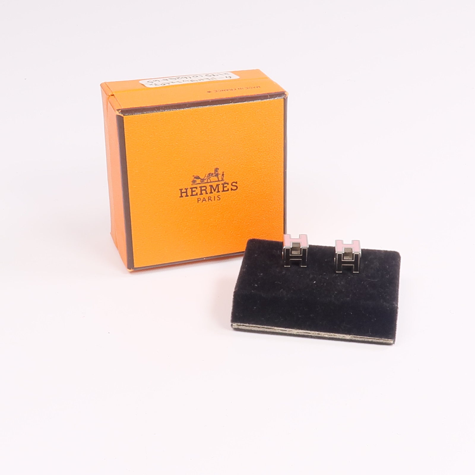 HERMES 金屬Cage d'H (H Cube)耳環