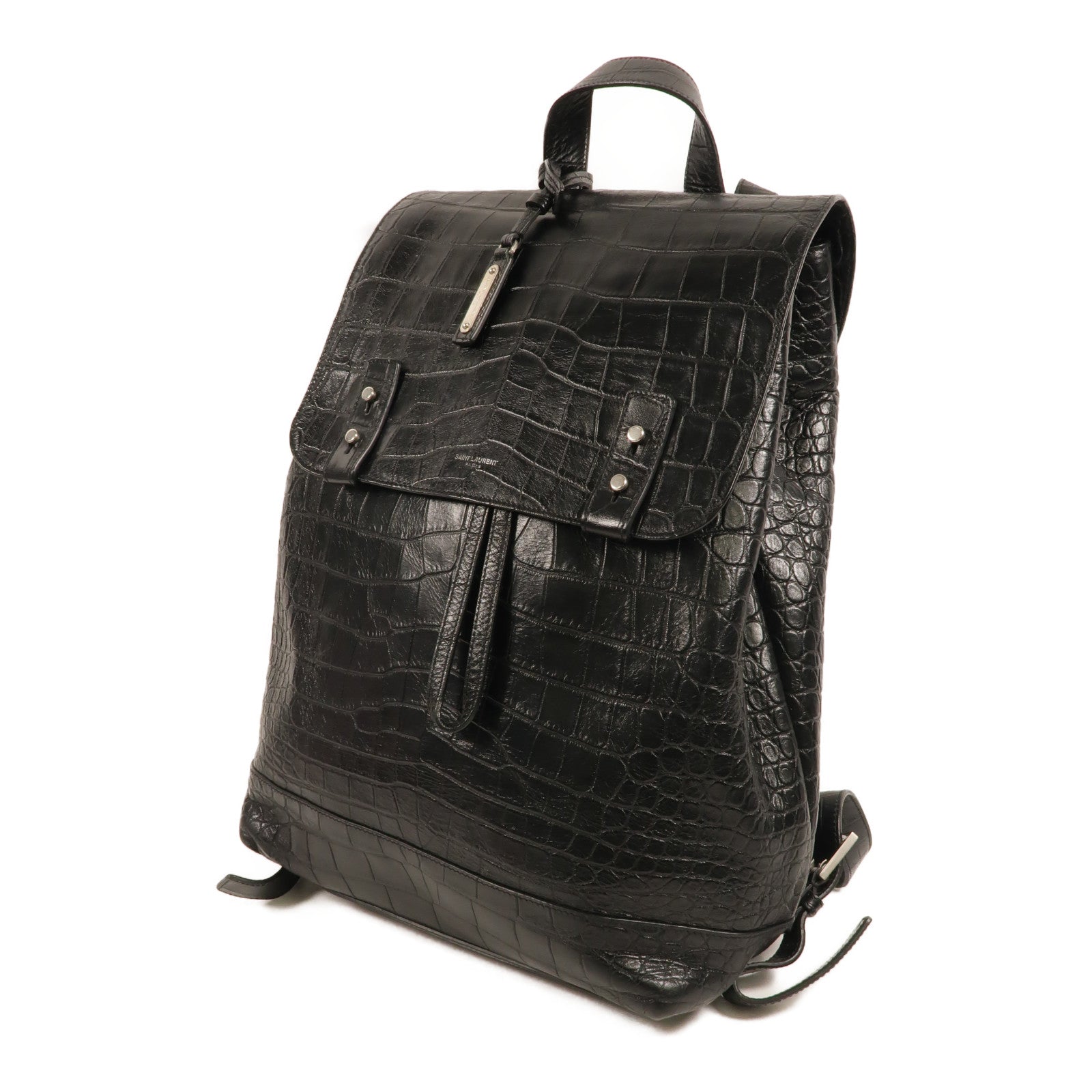 SAINT LAURENT 牛皮皮革Sac de Jour Backpack背包