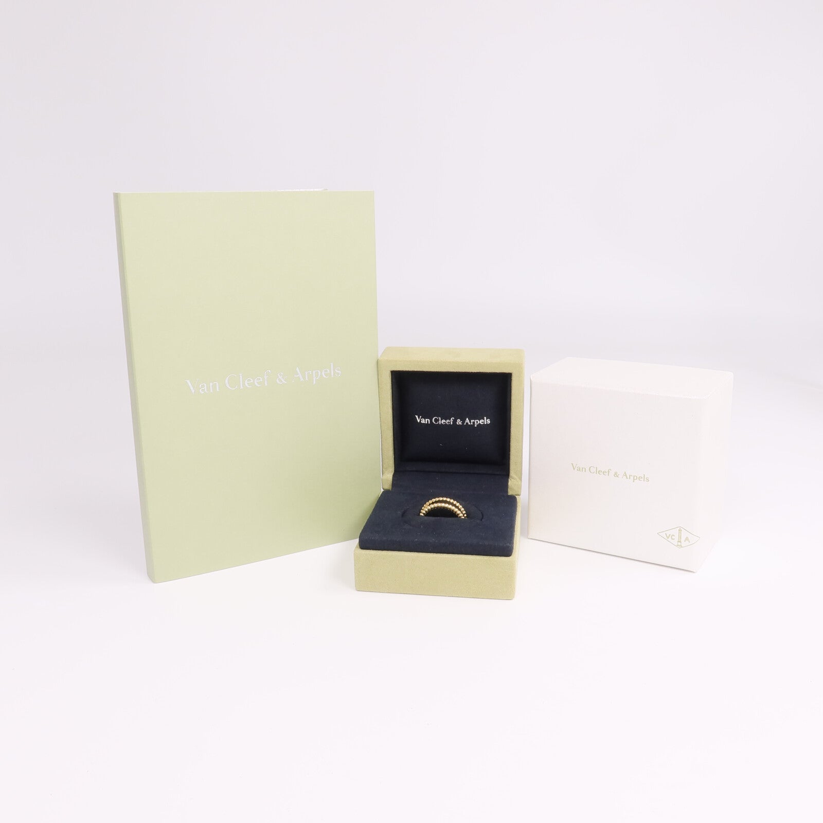 Van Cleef & Arpels 18K黃金Perlee Signature戒指