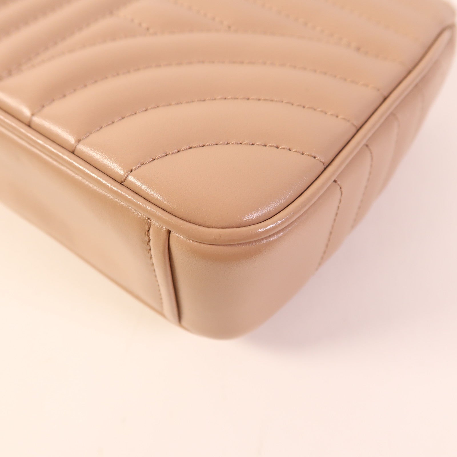 PRADA 牛皮皮革Chain Shoulder Bag銀扣鏈帶肩背袋