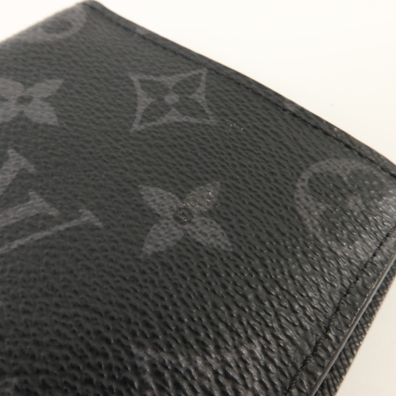 LOUIS VUITTON Monogram Eclipse Brazza銀扣長錢包