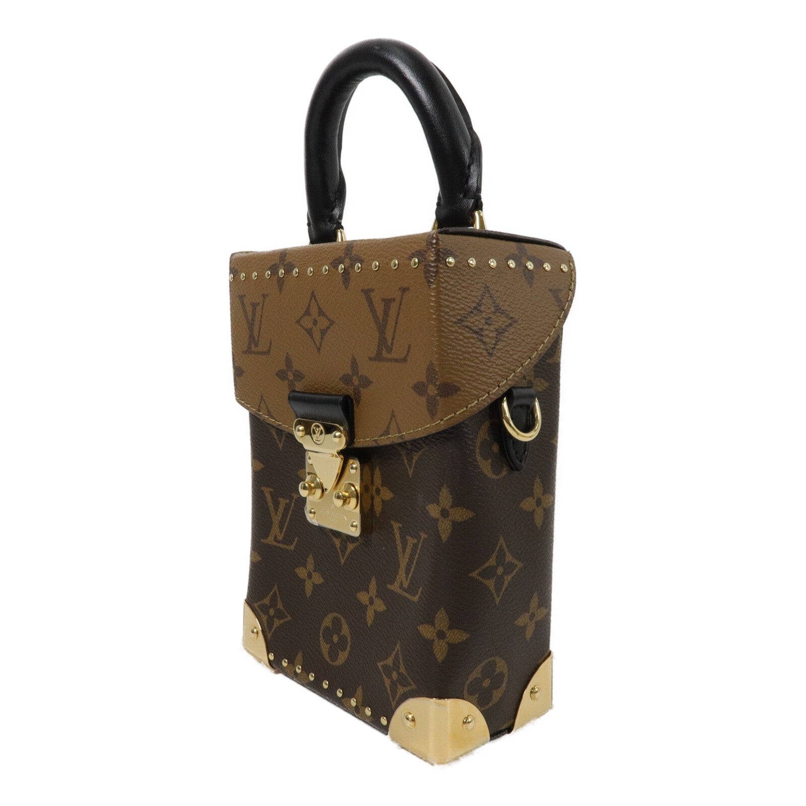 LOUIS VUITTON Monogram/Monogram Reverse Camera Box鏈帶手挽肩背兩用袋