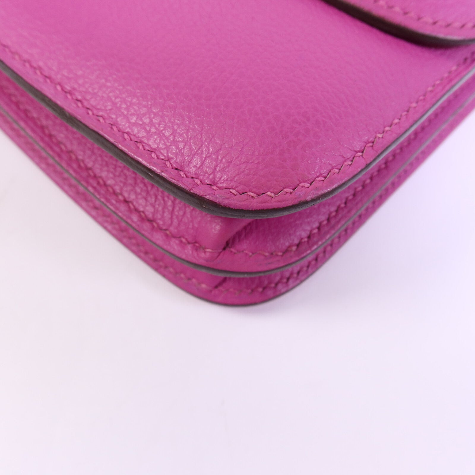 HERMES Evercolor皮革2002 20銀扣肩背袋