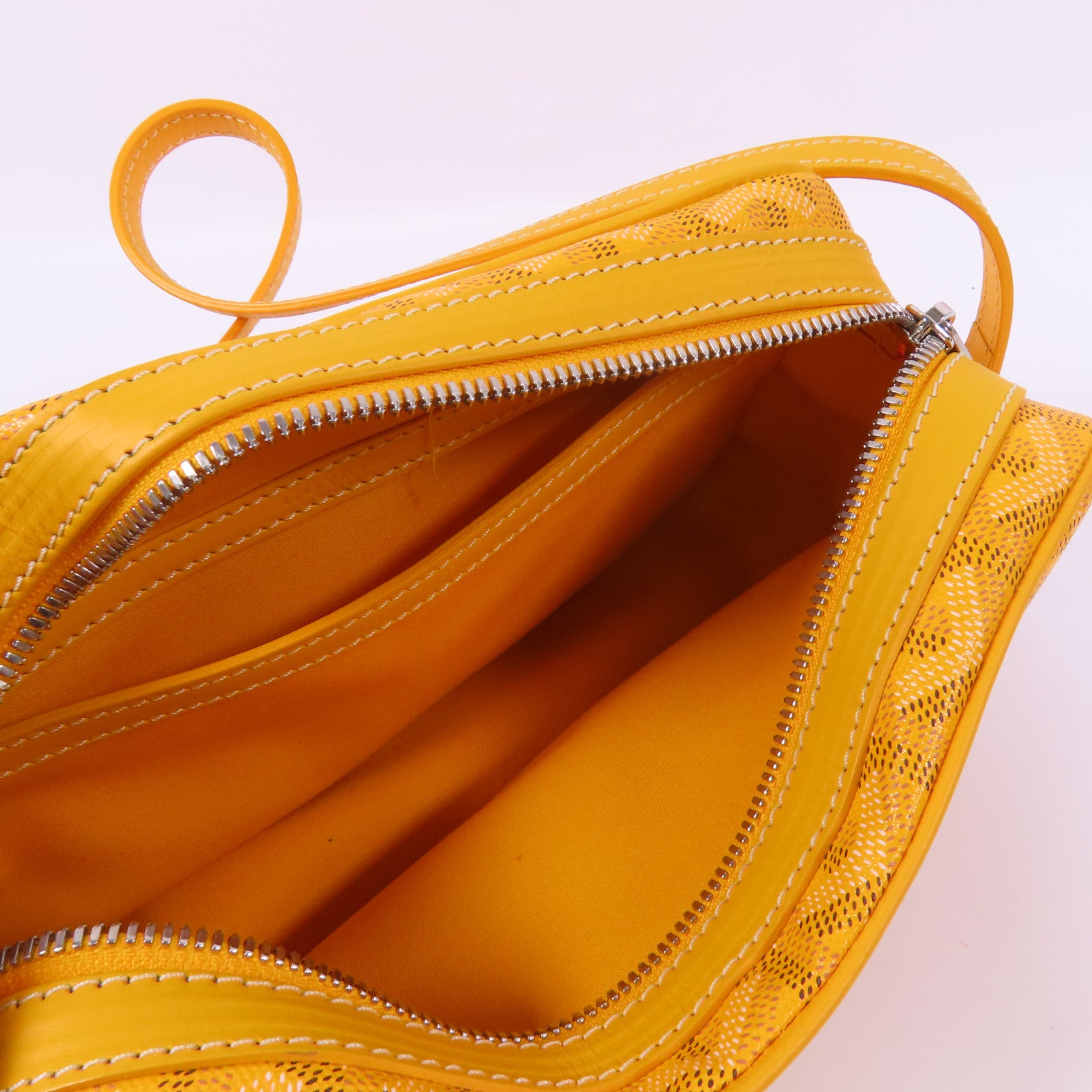 GOYARD 塗層帆布Cap-Vert銀扣肩背袋