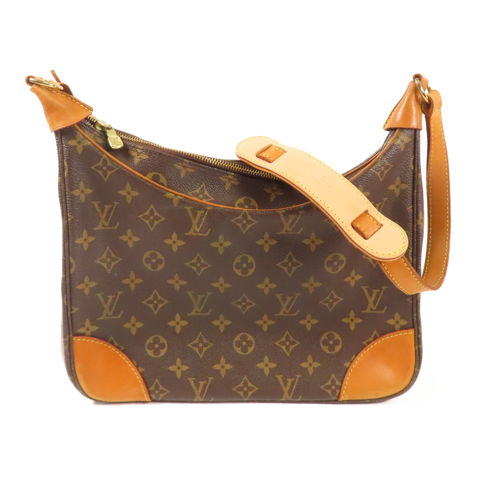 LOUIS VUITTON 【激減優惠】Monogram Boulogne肩背袋棕色