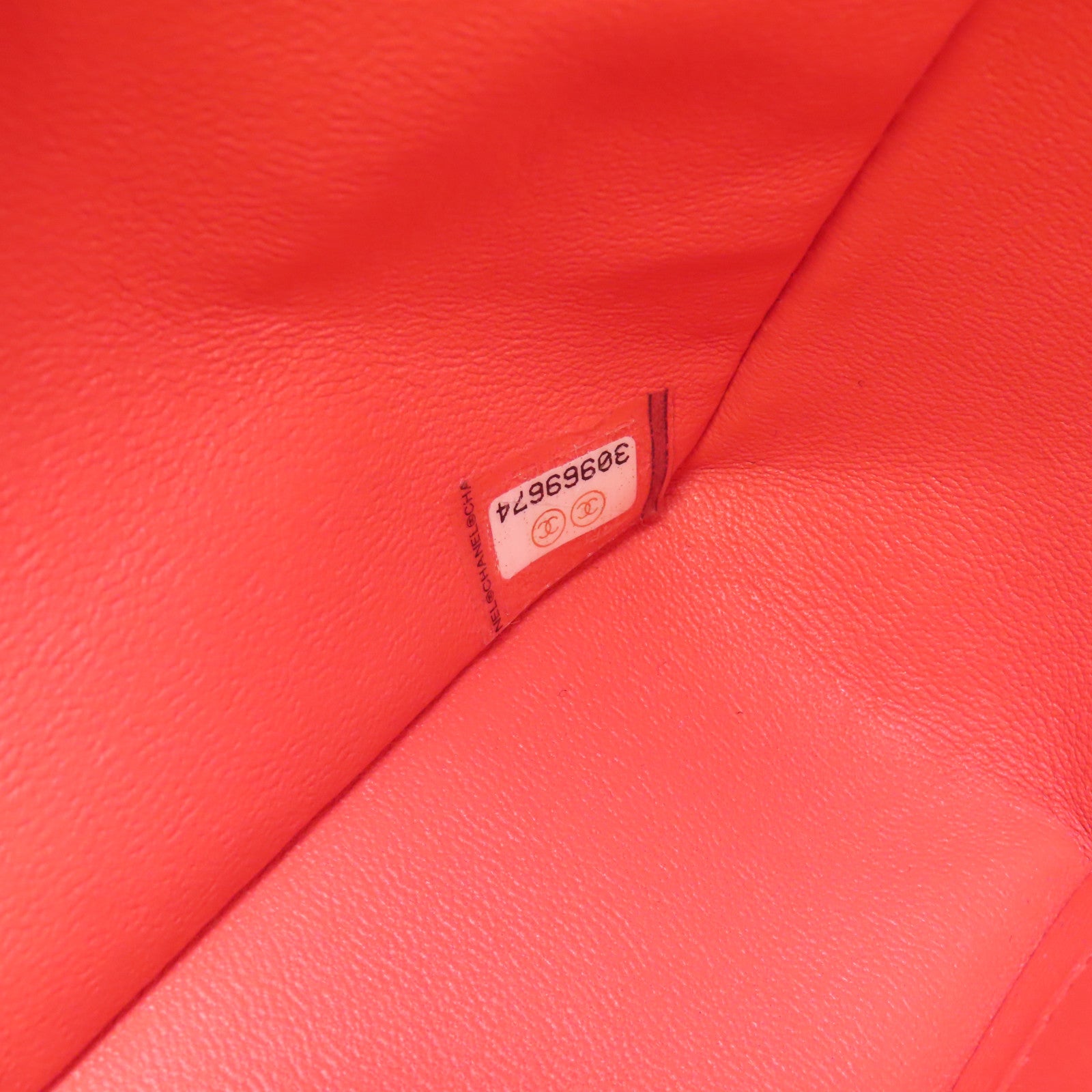 CHANEL 【激減優惠】菱格Caviar皮革Chain Shoulder金扣鏈帶肩背袋紅色