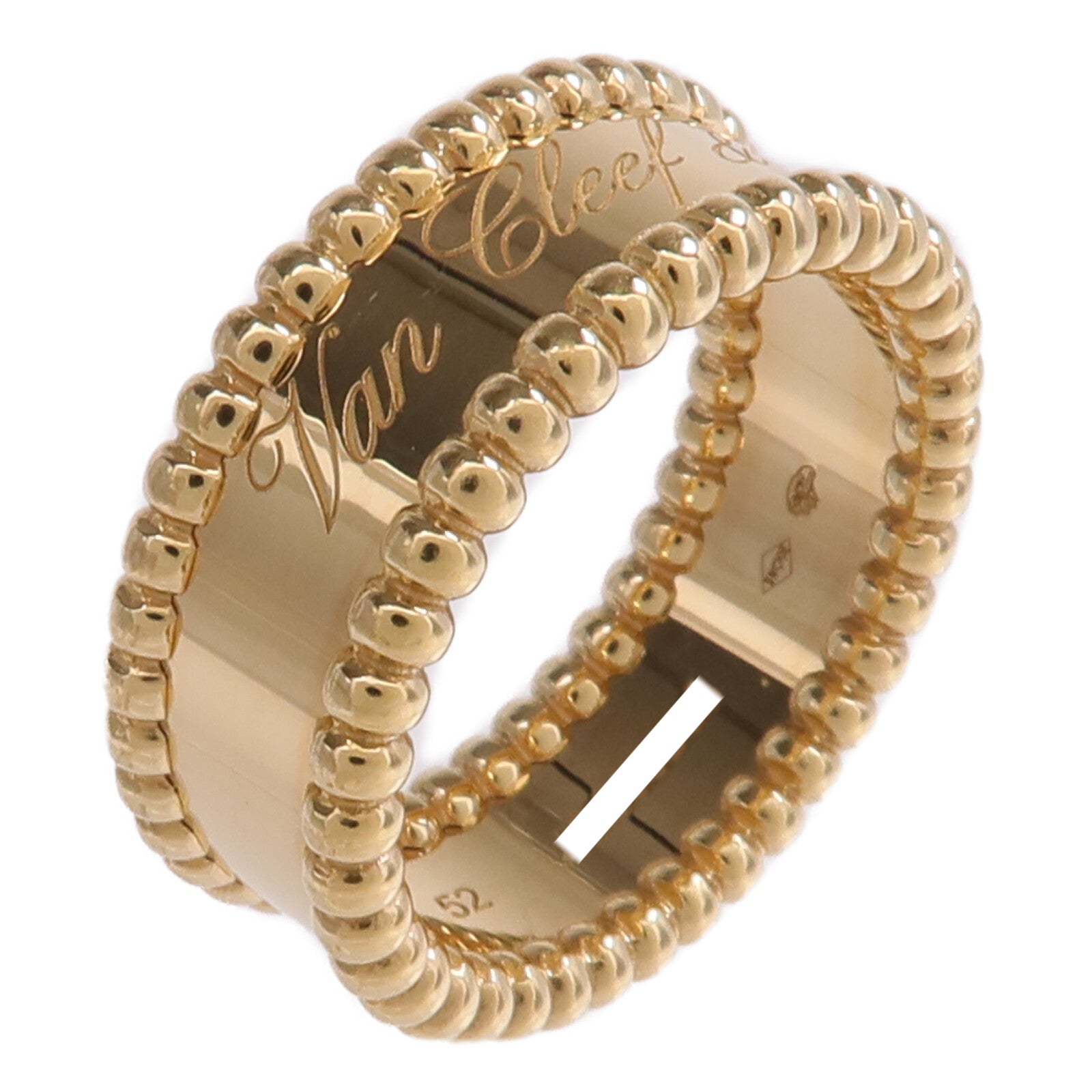 Van Cleef & Arpels 18K黃金Perlee Signature戒指
