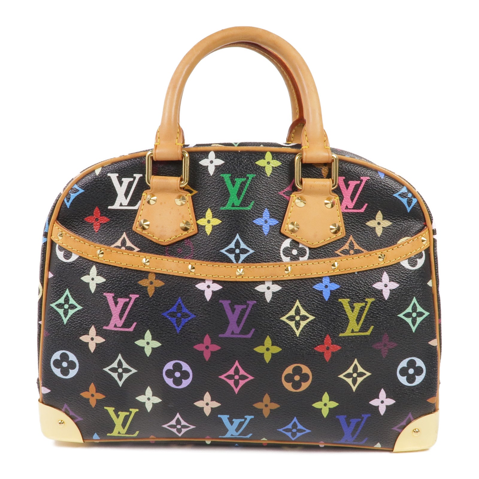 LOUIS VUITTON Monogram Multicolore Trouville Handbag金扣手挽袋/波士頓包