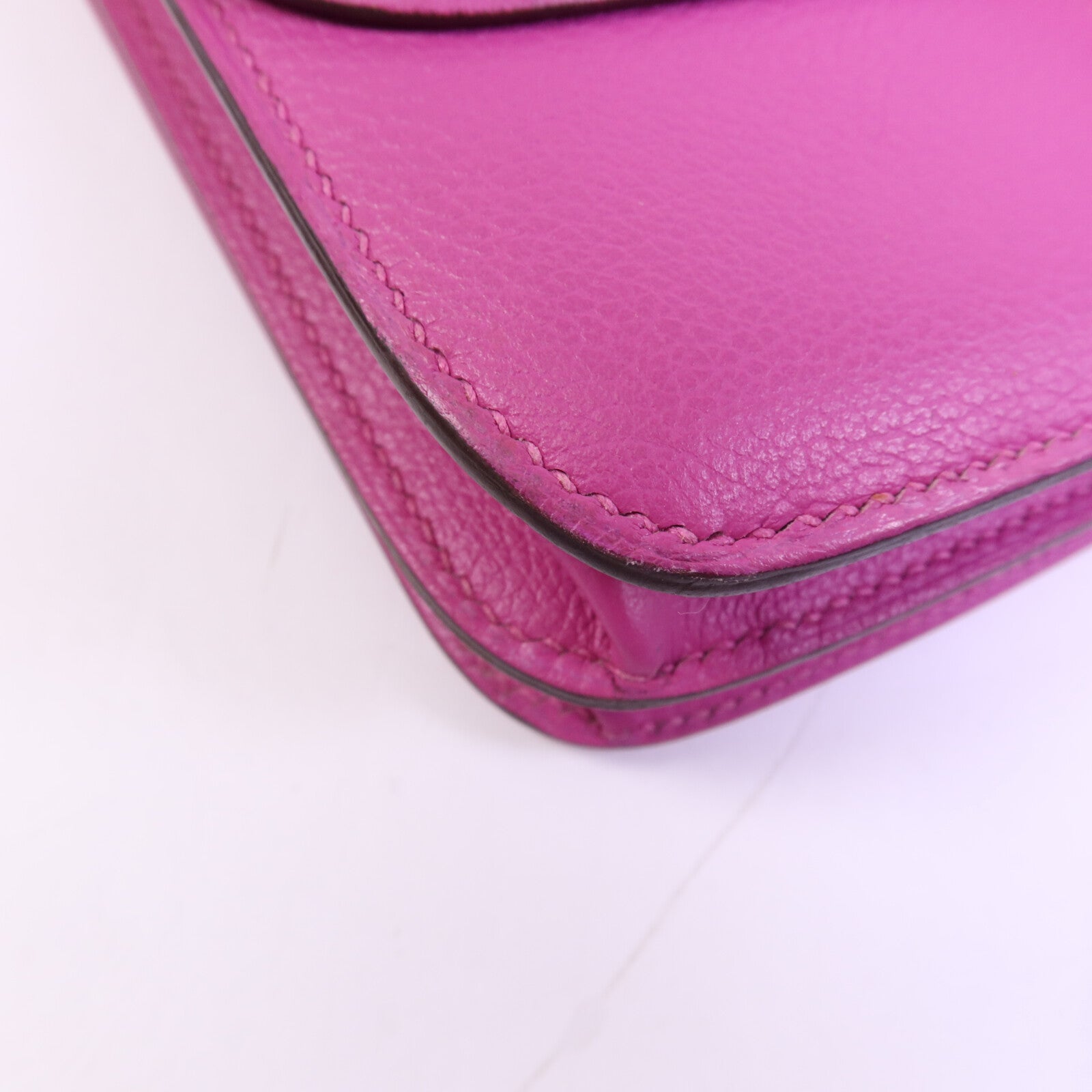 HERMES Evercolor皮革2002 20銀扣肩背袋