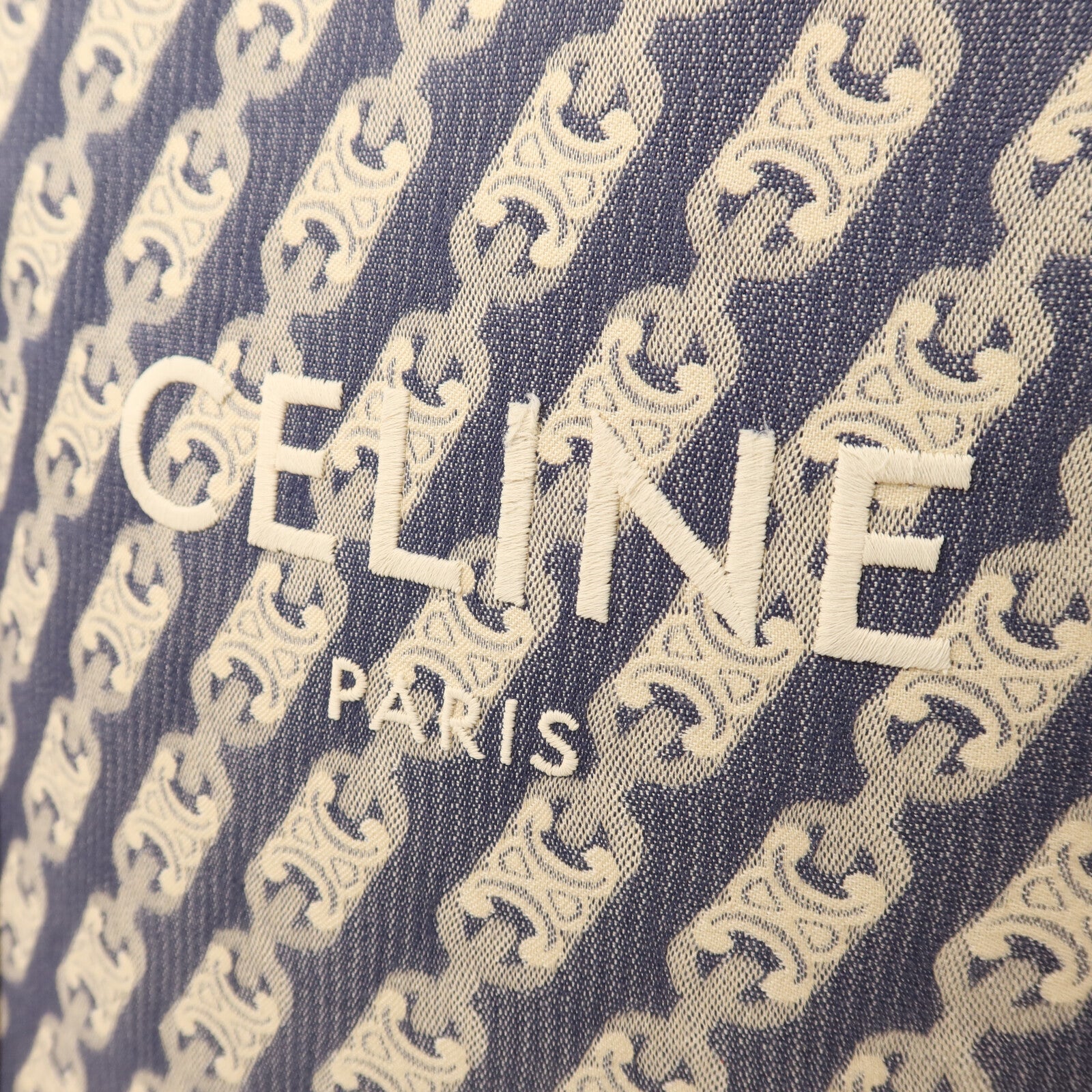 CELINE 【激減優惠】帆布/牛皮皮革Cabas Vertical金扣手挽肩背兩用袋
