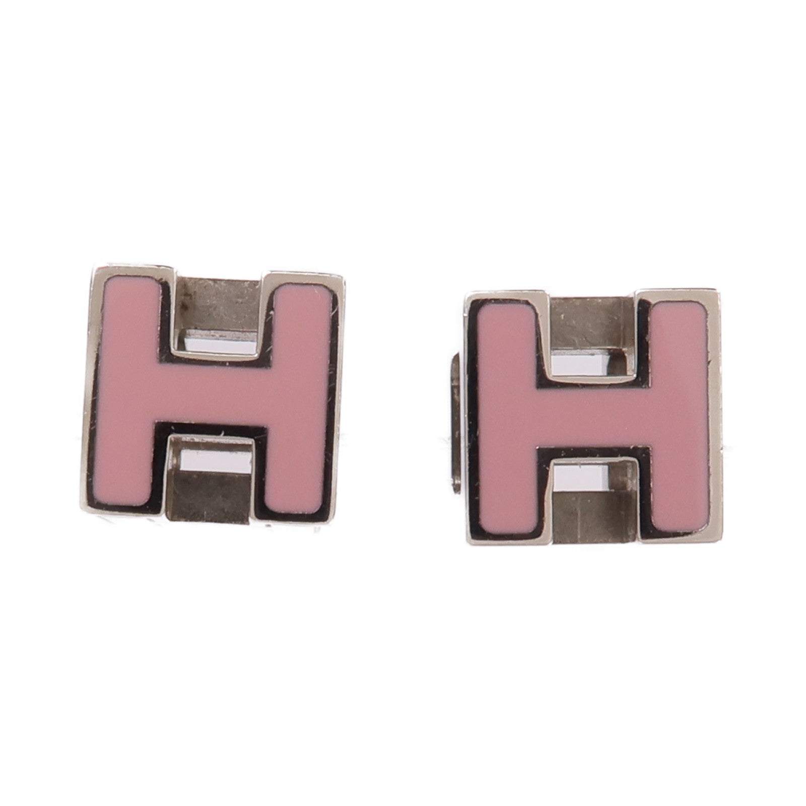 HERMES 金屬Cage d'H (H Cube)耳環