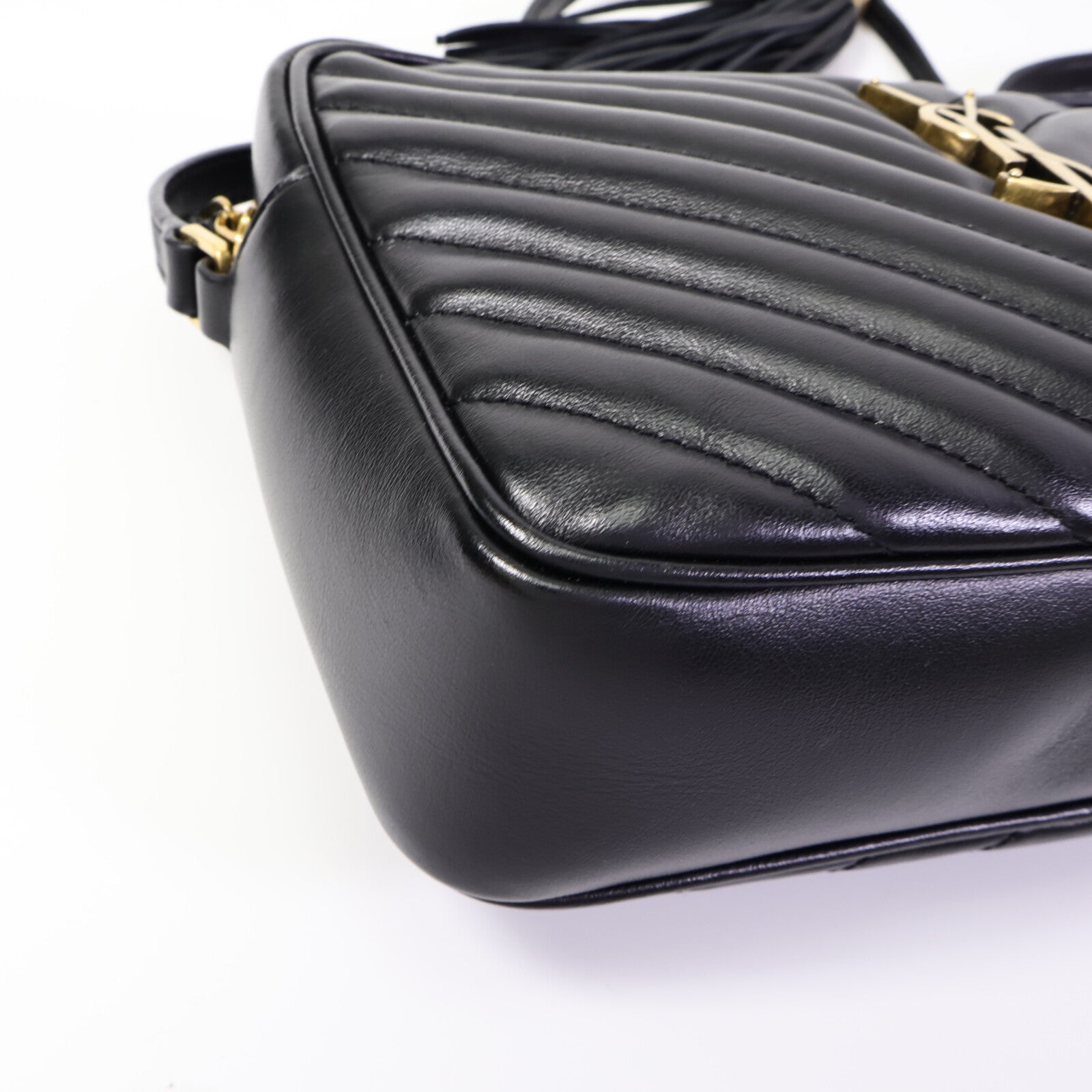 YVES SAINT LAURENT 牛皮皮革Lou Camera Bag肩背袋