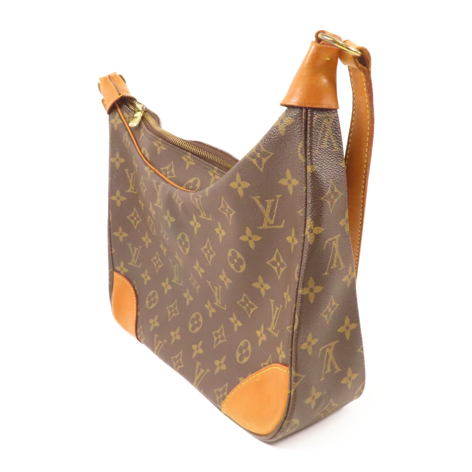 LOUIS VUITTON 【激減優惠】Monogram Boulogne肩背袋棕色