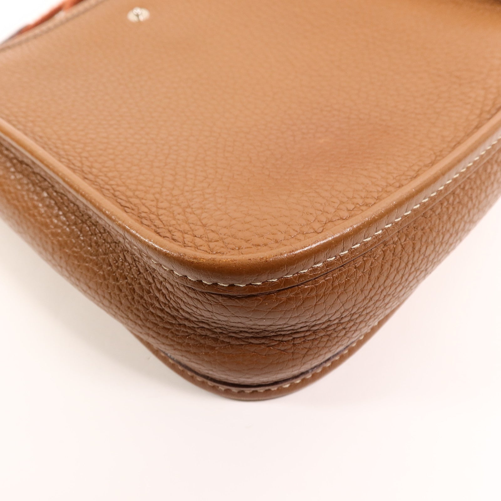 HERMES Clemence皮革Evelyne TPM肩背袋Gold
