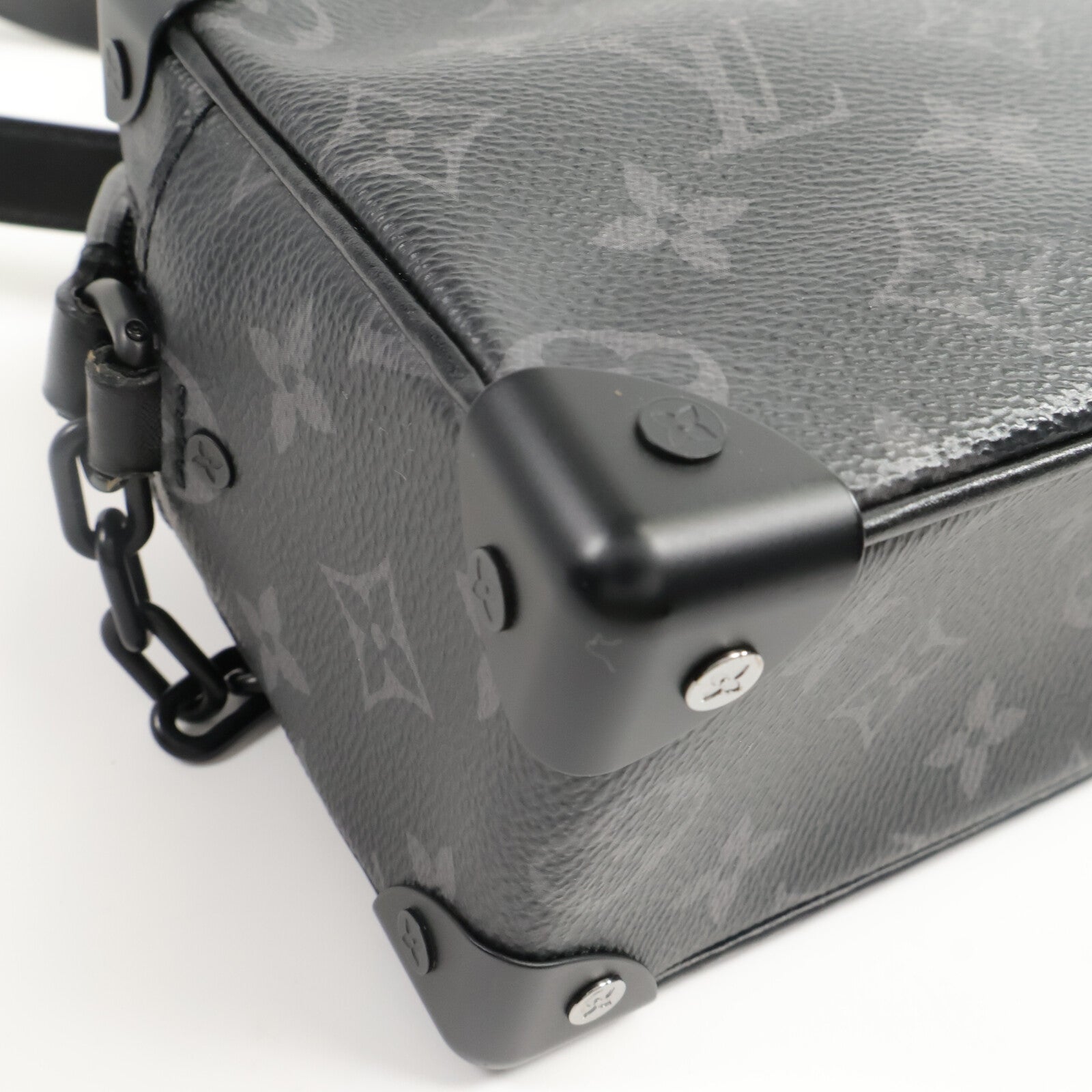 LOUIS VUITTON Monogram Eclipse Mini Soft Trunk肩背袋