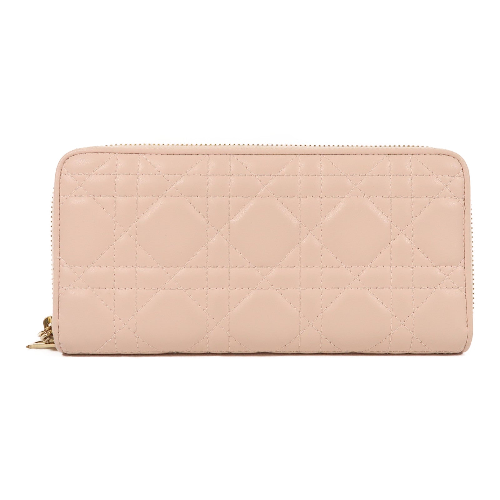 Dior 羊皮皮革Long Wallet金扣長錢包