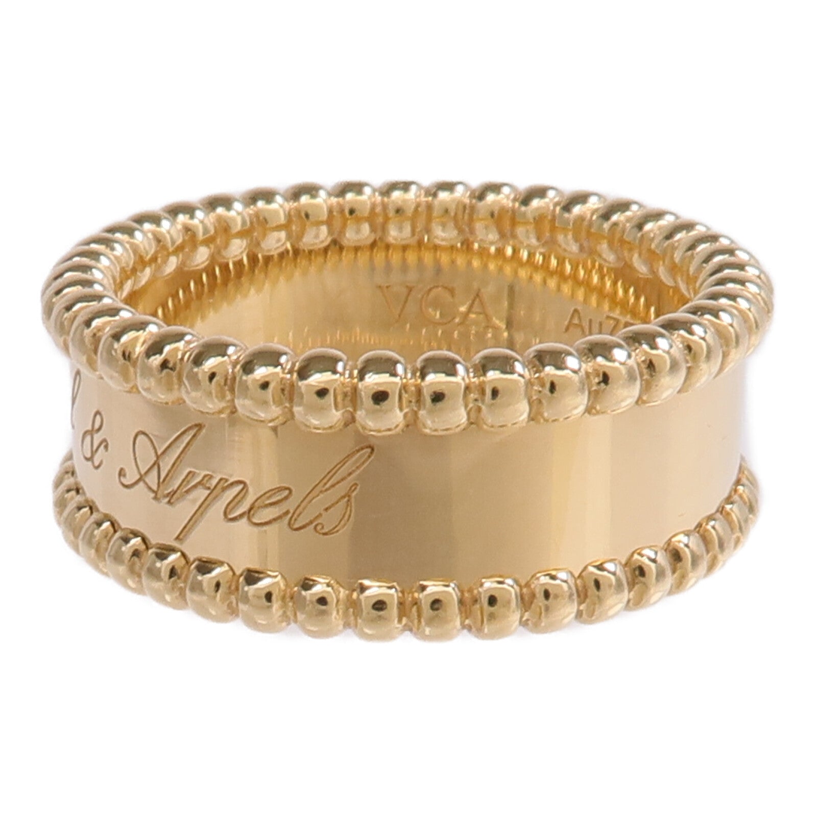 Van Cleef & Arpels 18K黃金Perlee Signature戒指