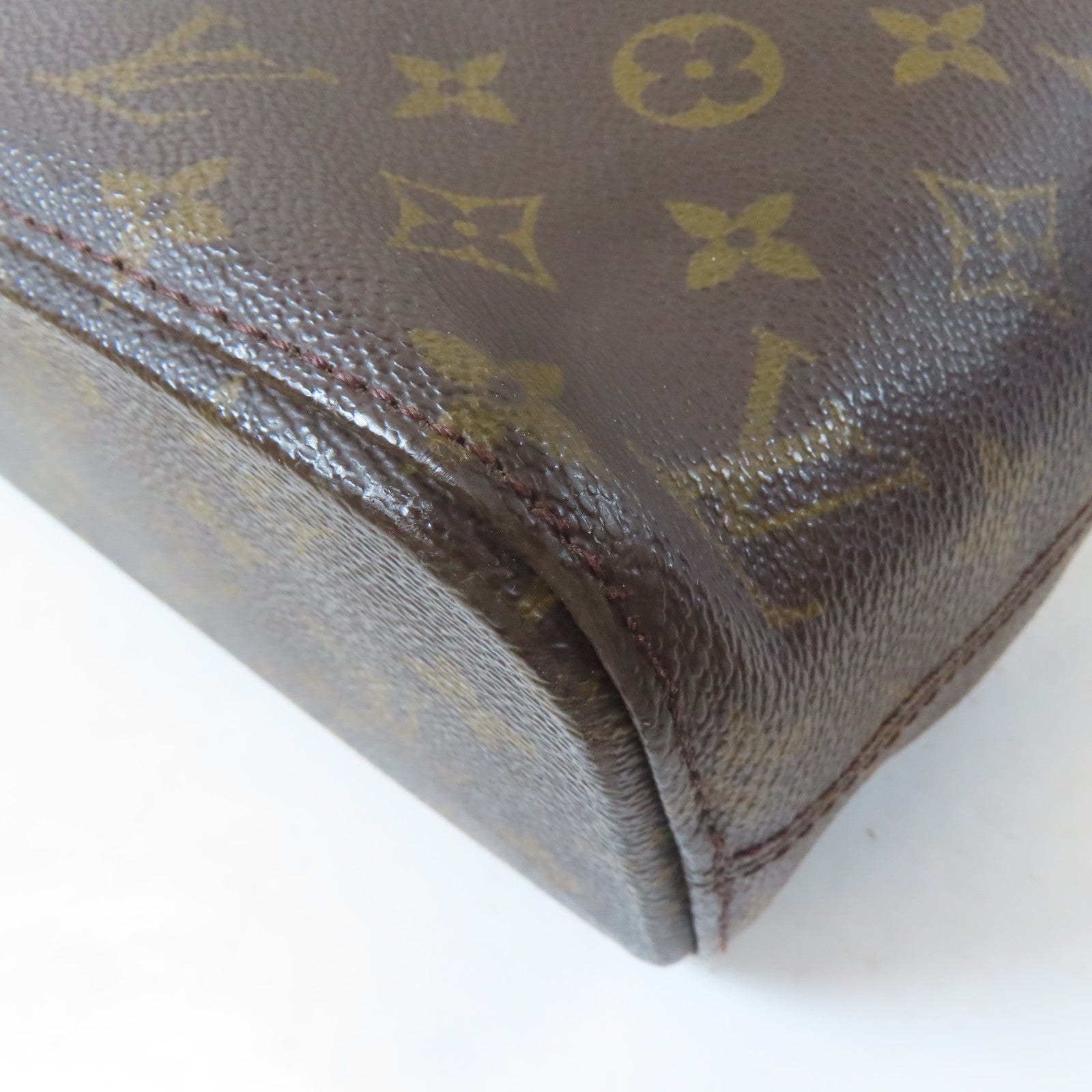 LOUIS VUITTON Monogram Luco Tote Bag金扣手挽袋啡色