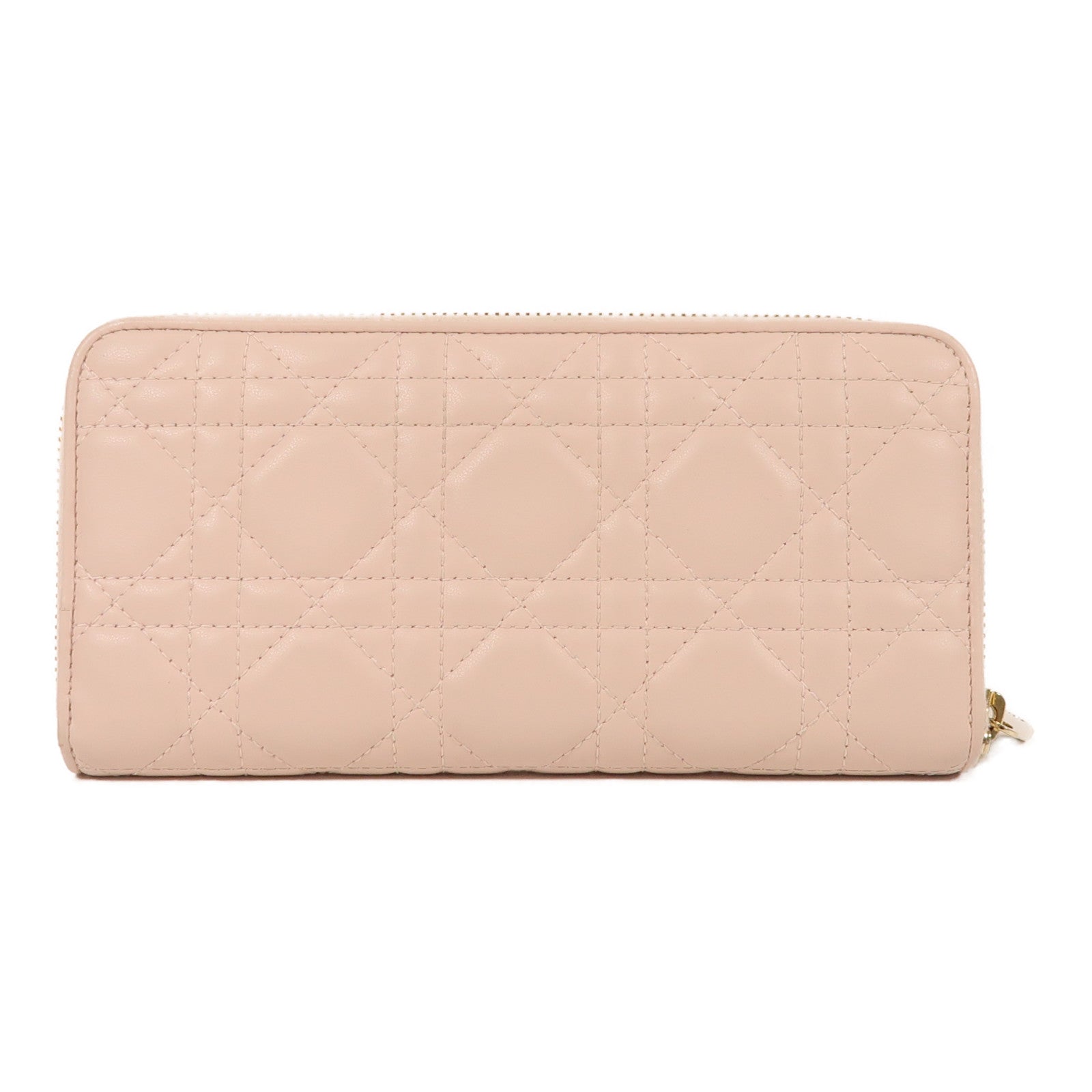 Dior 羊皮皮革Long Wallet金扣長錢包