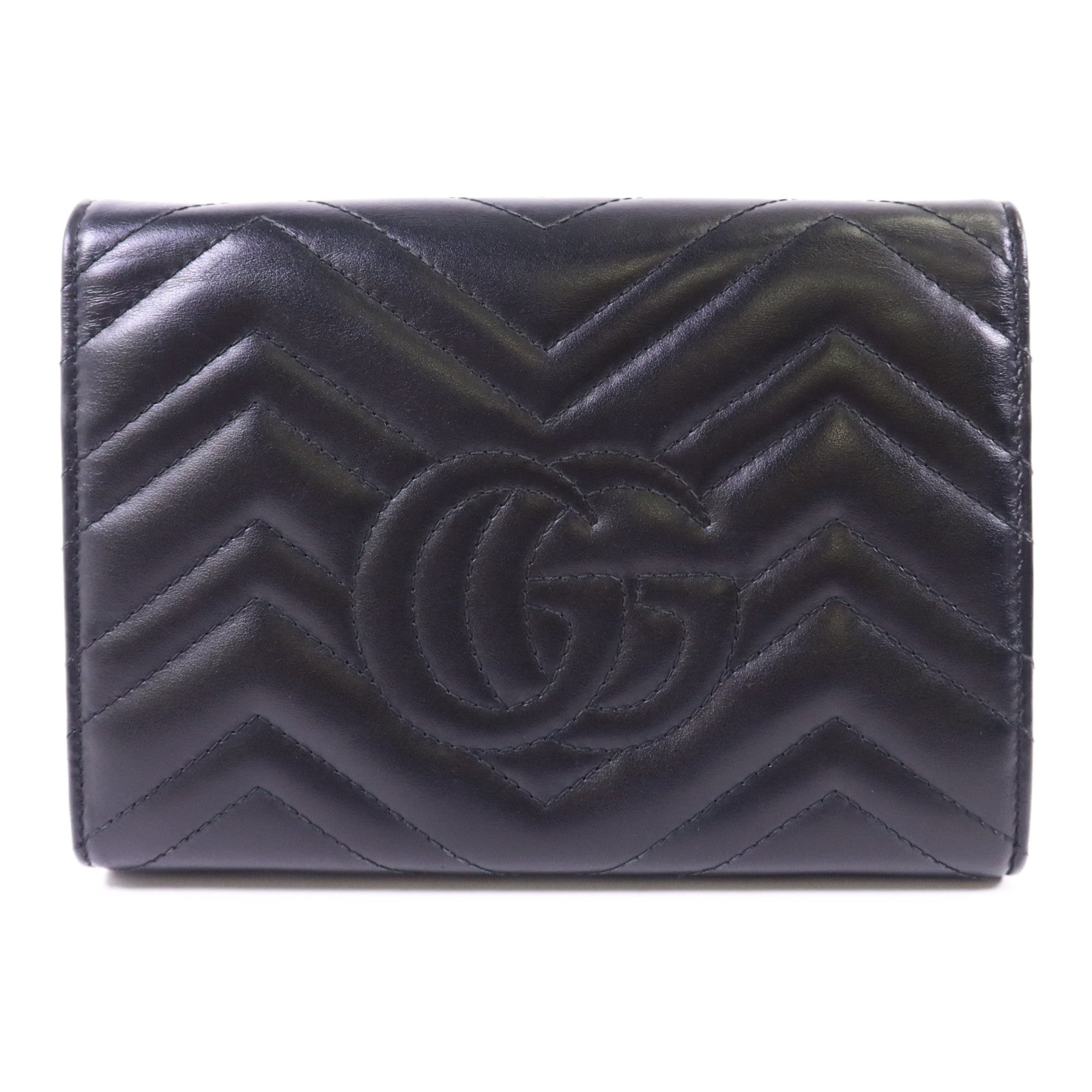 GUCCI 牛皮皮革GG Marmont金扣鏈帶肩背袋