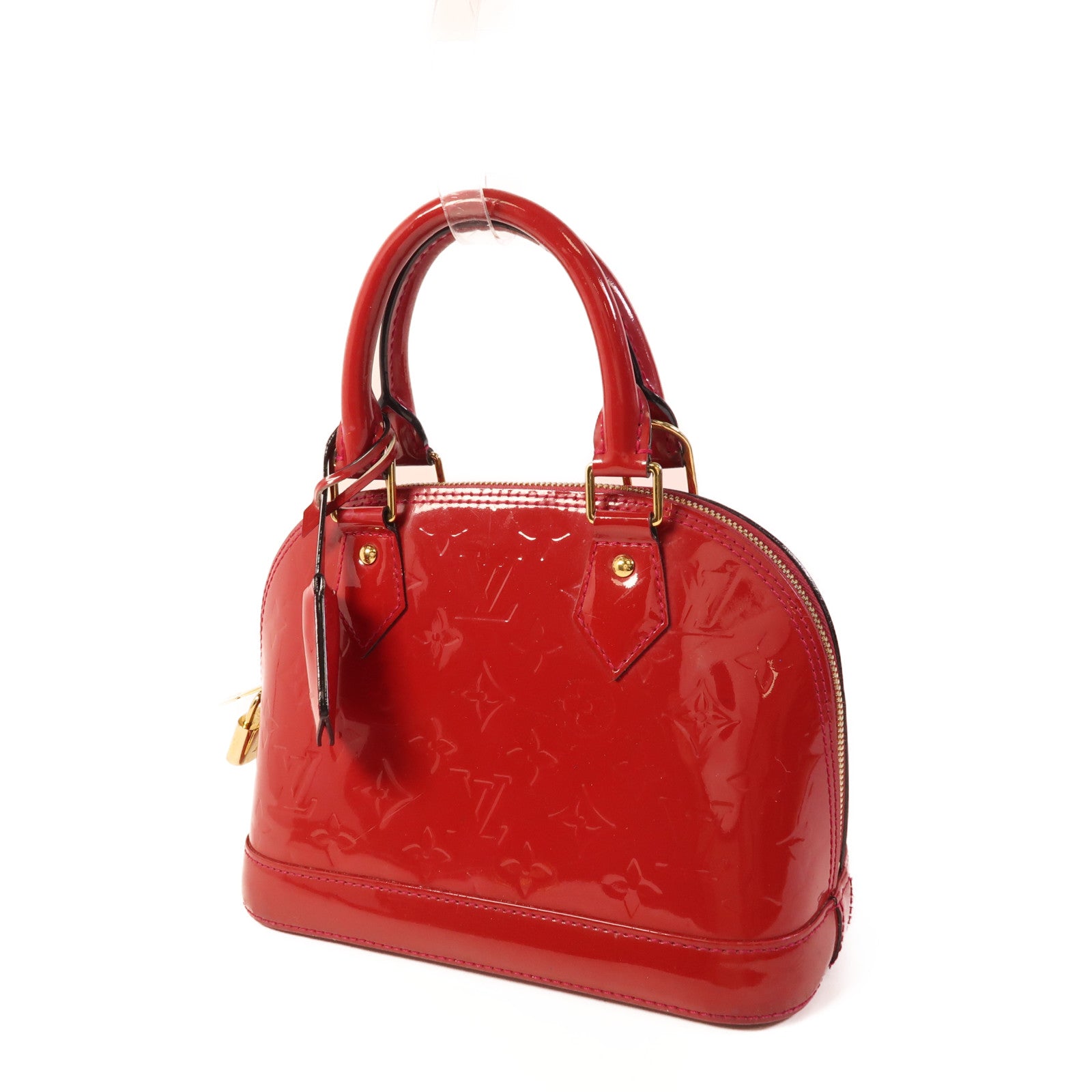 LOUIS VUITTON Vernis Alma BB金扣手挽肩背兩用袋