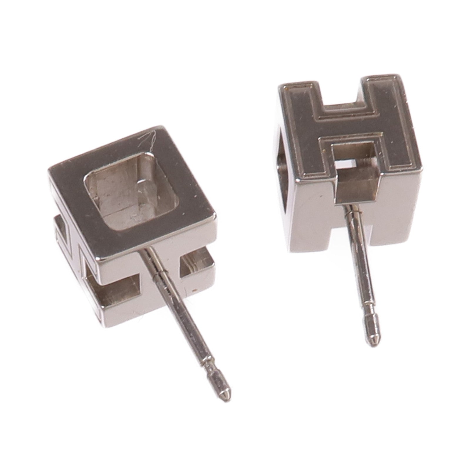HERMES 金屬Cage d'H (H Cube)耳環