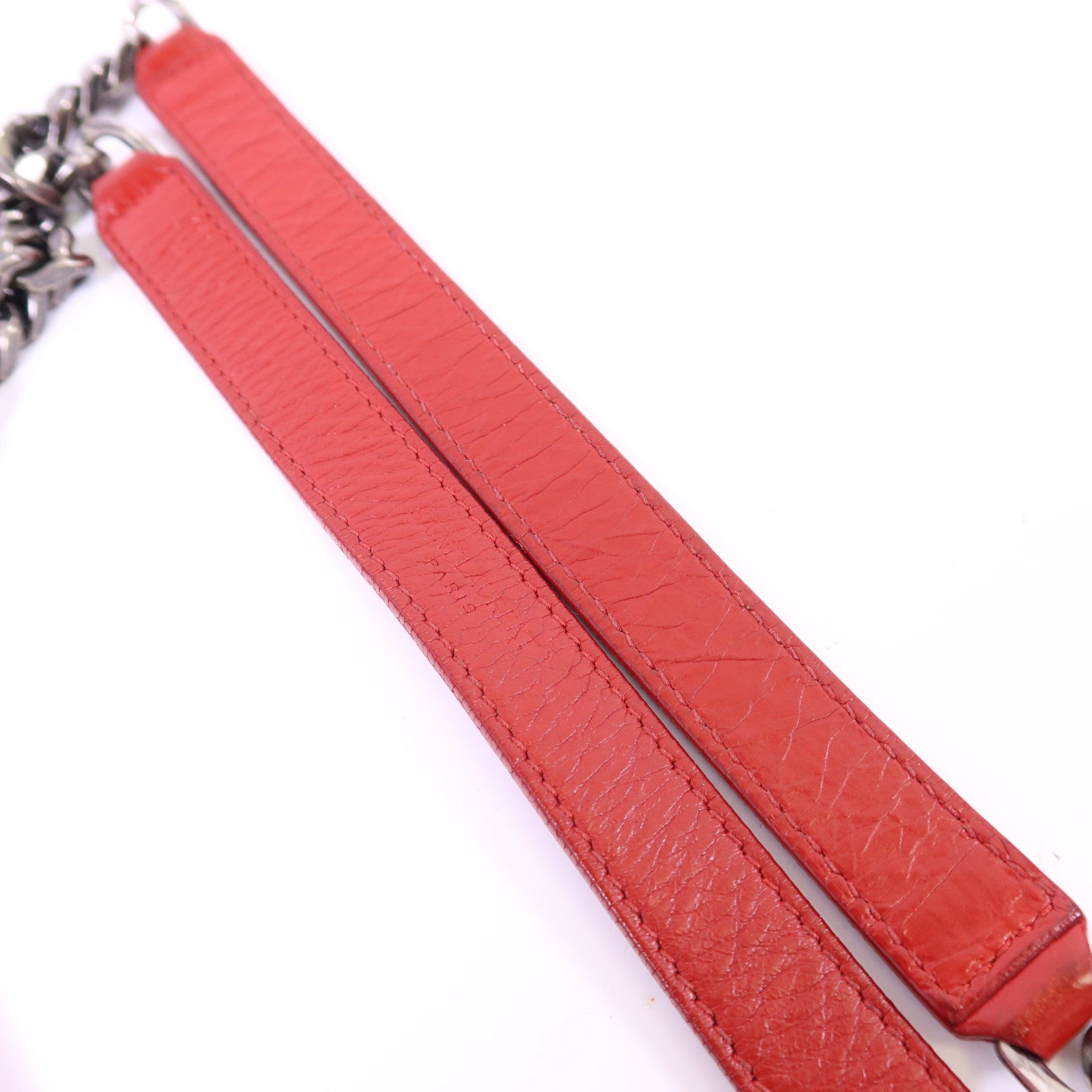 SAINT LAURENT 牛皮皮革Niki銀扣鏈帶肩背袋