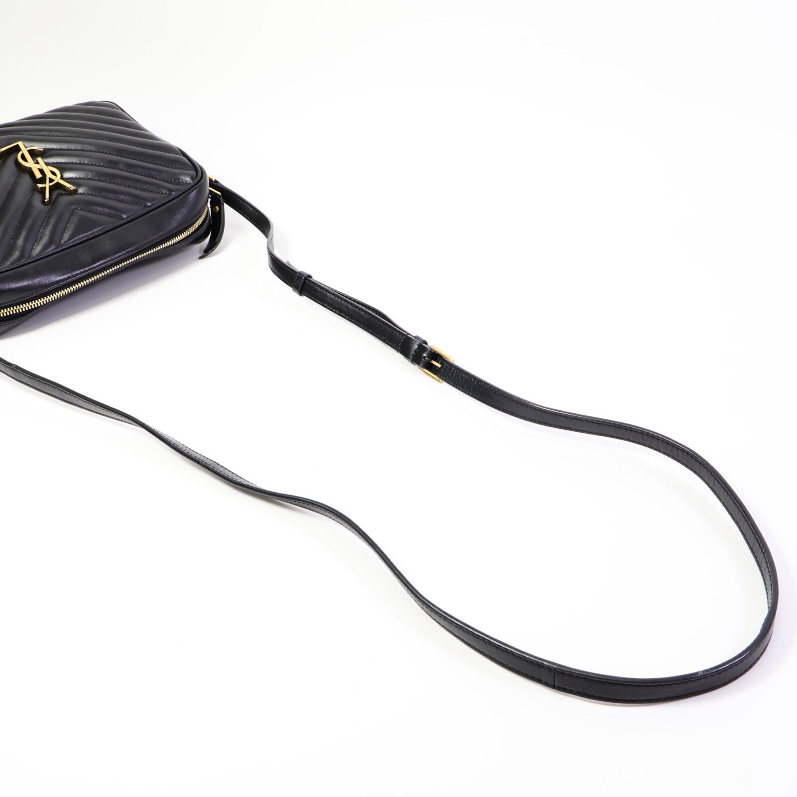 YVES SAINT LAURENT 牛皮皮革Lou Camera Bag肩背袋