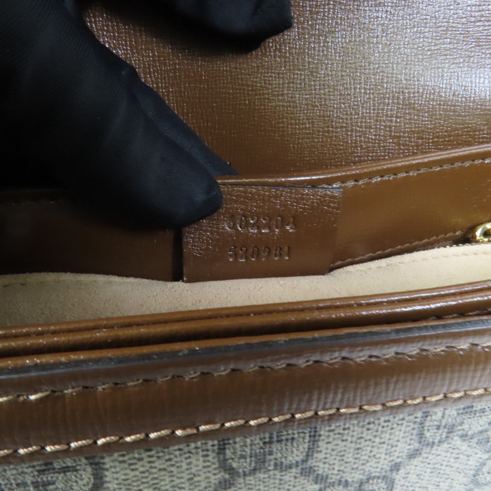 GUCCI 塗層帆布Horsebit 1955 MM金扣肩背袋