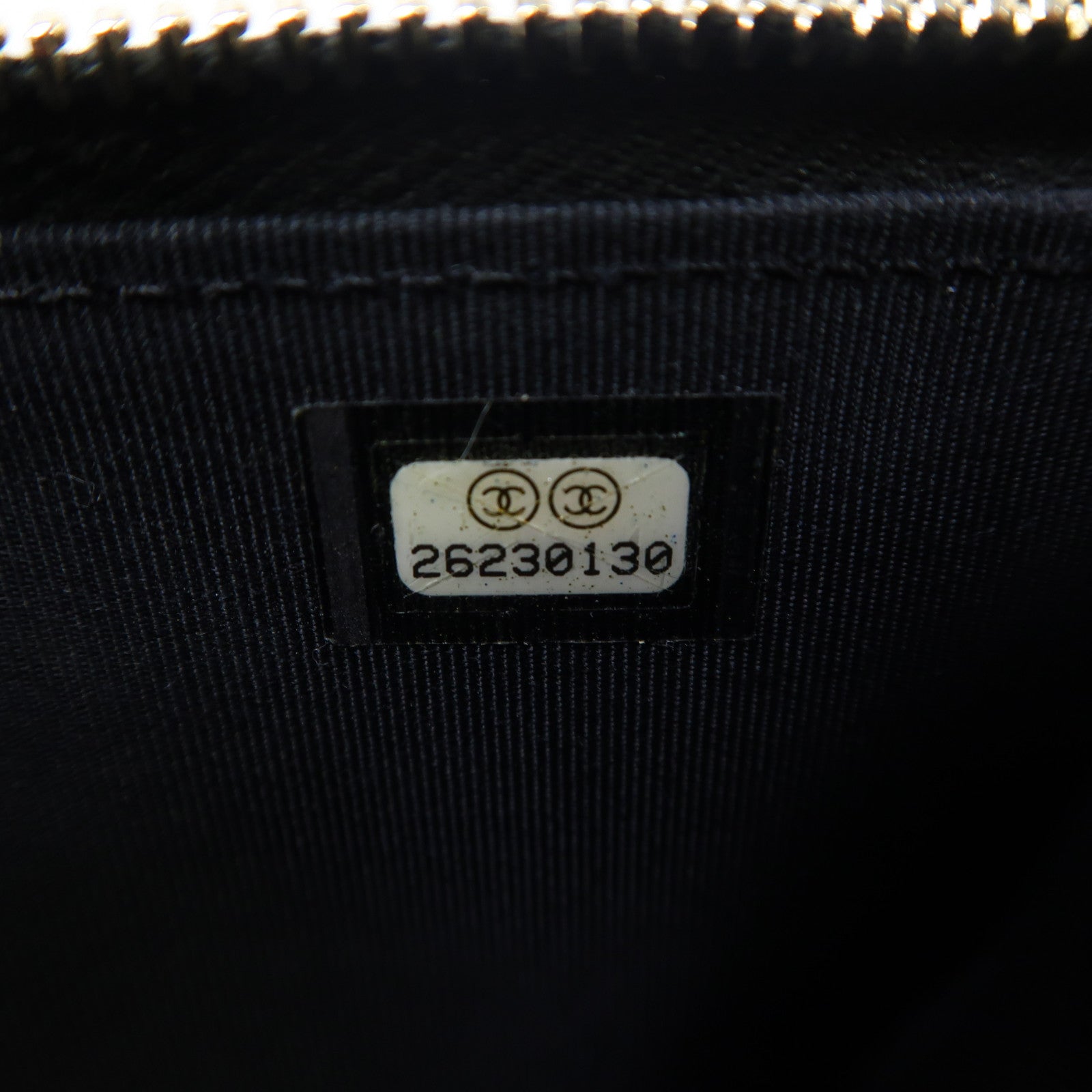 CHANEL 【激減優惠】菱格羊皮皮革Zipper Long Wallet金扣長錢包黑色