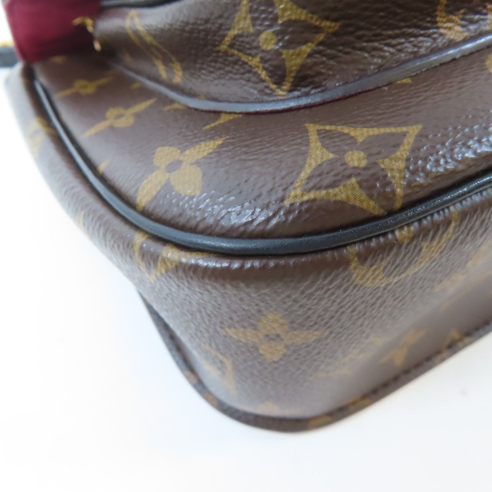 LOUIS VUITTON Monogram Passy Bag金扣鏈帶肩背袋啡色