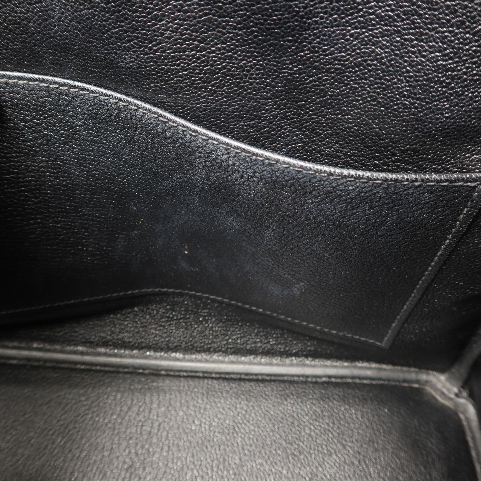 HERMES Epsom皮革Birkin 30銀扣手挽袋Noir