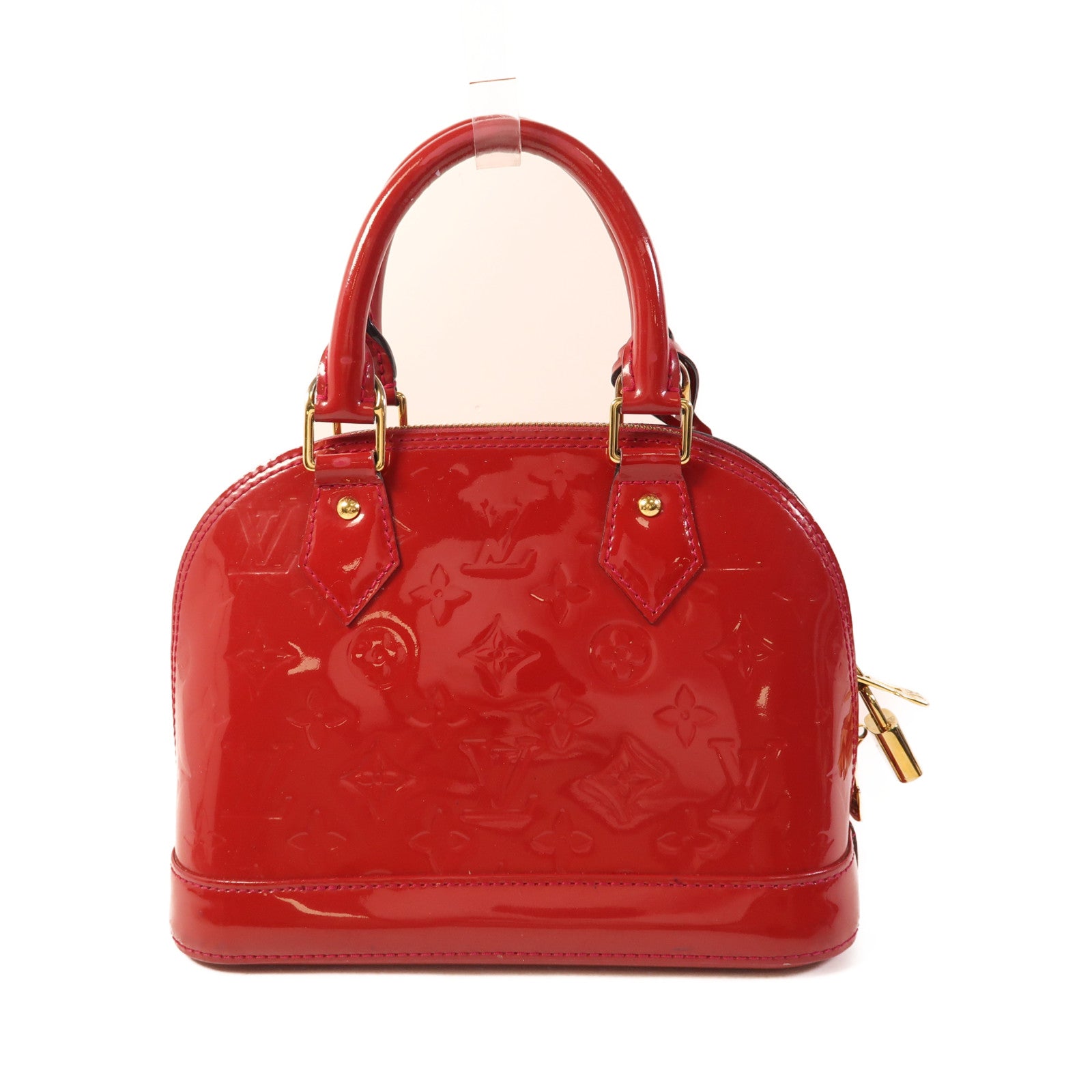 LOUIS VUITTON Vernis Alma BB金扣手挽肩背兩用袋