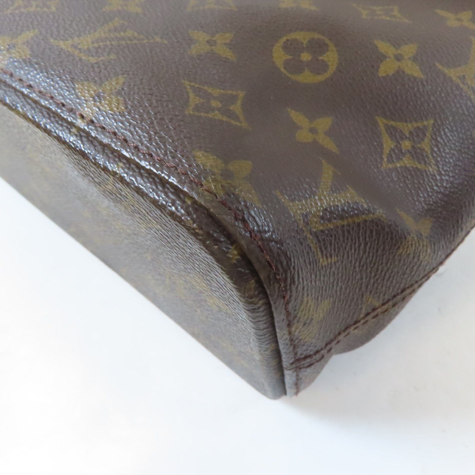 LOUIS VUITTON Monogram Luco Tote Bag金扣手挽袋啡色