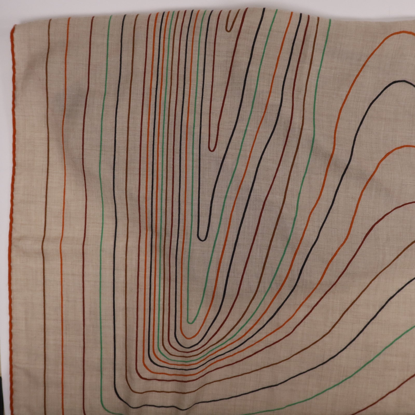 HERMES 羊絨/絲質Scarf 140X140絲巾Multicolor