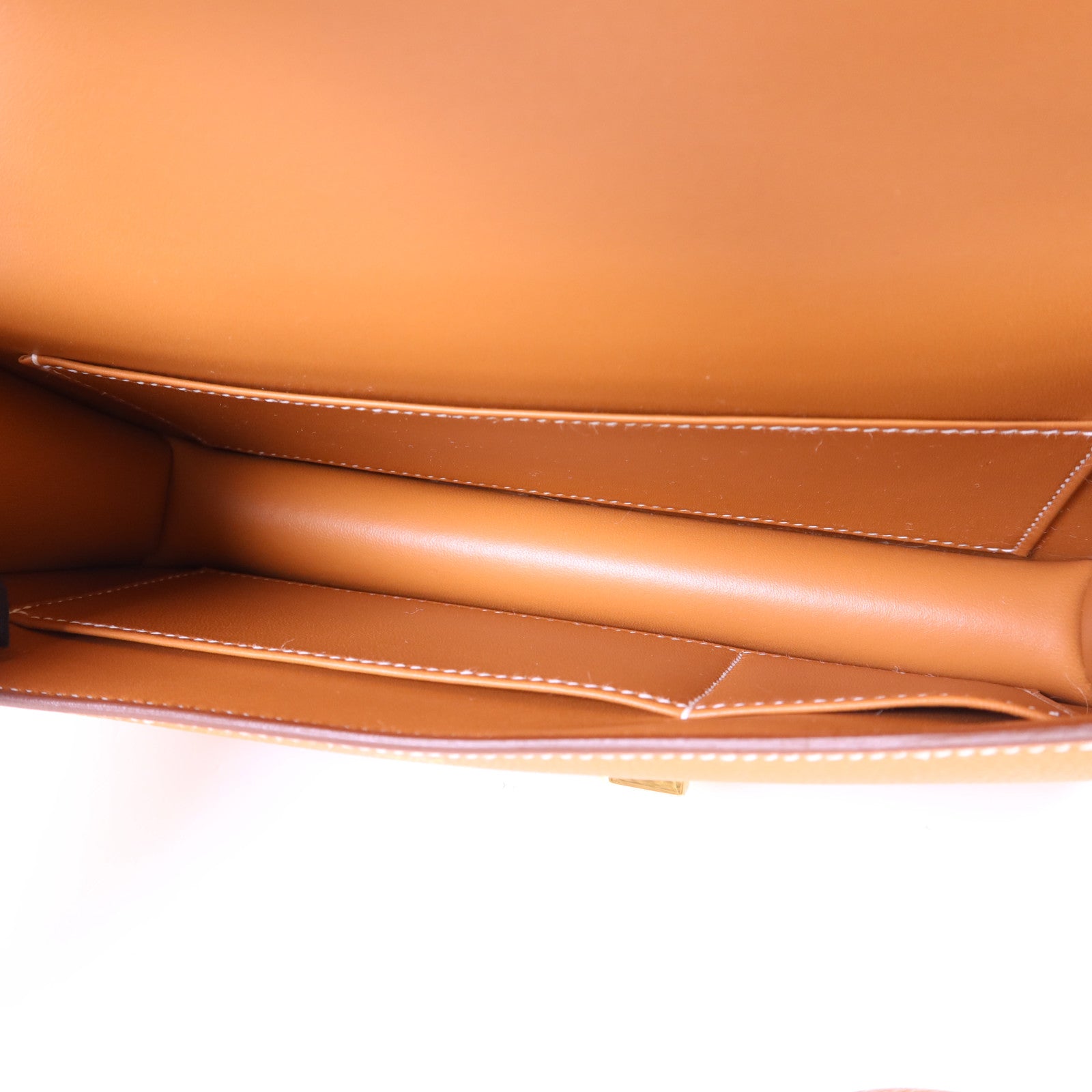 HERMES Epsom皮革Constance Elan金扣肩背袋Gold