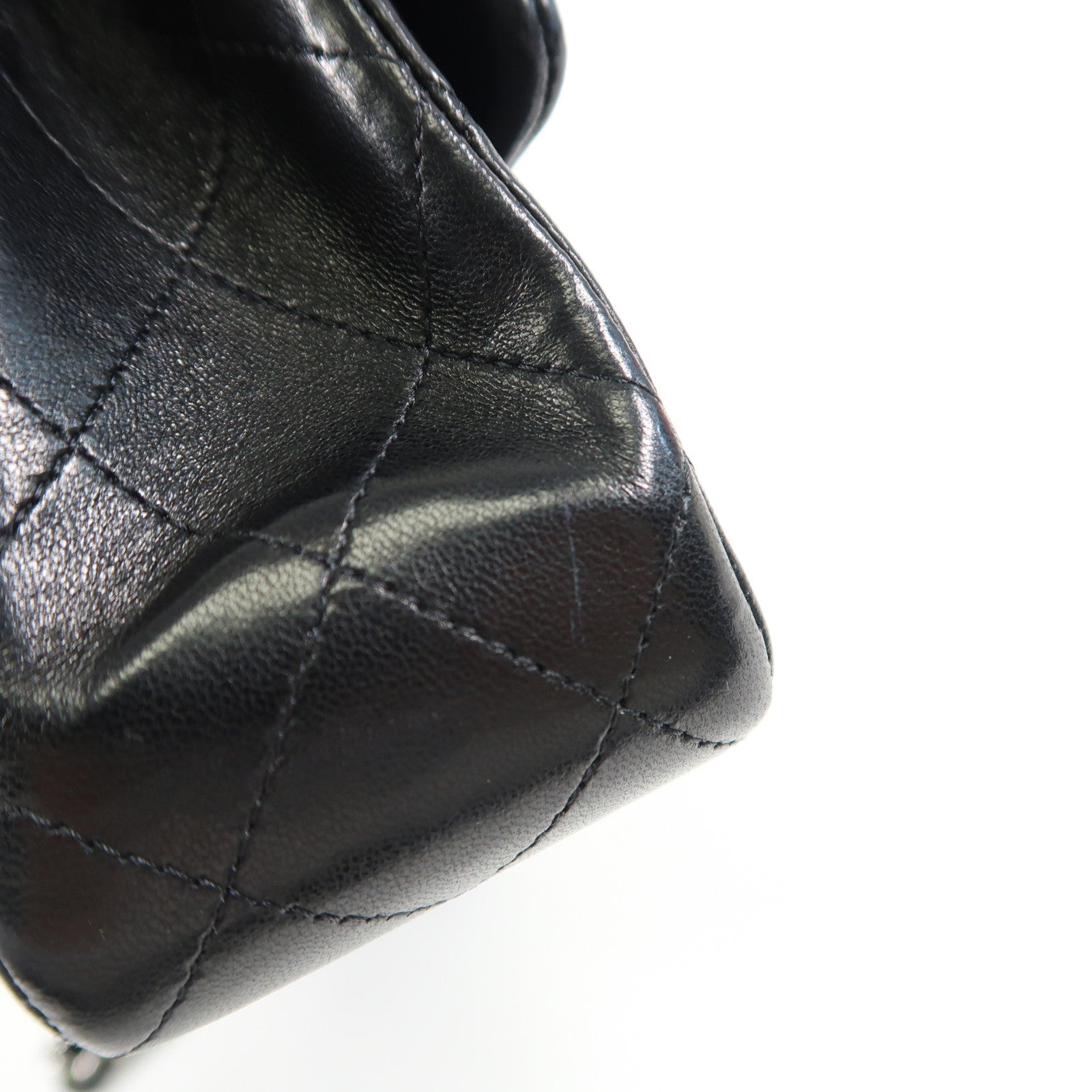 CHANEL 羊皮皮革Classic 25銀扣肩背袋