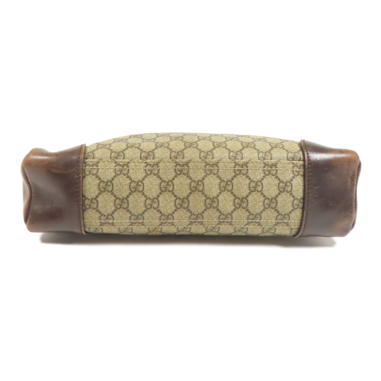 GUCCI 塗層帆布Shoulder Bag銀扣肩背袋