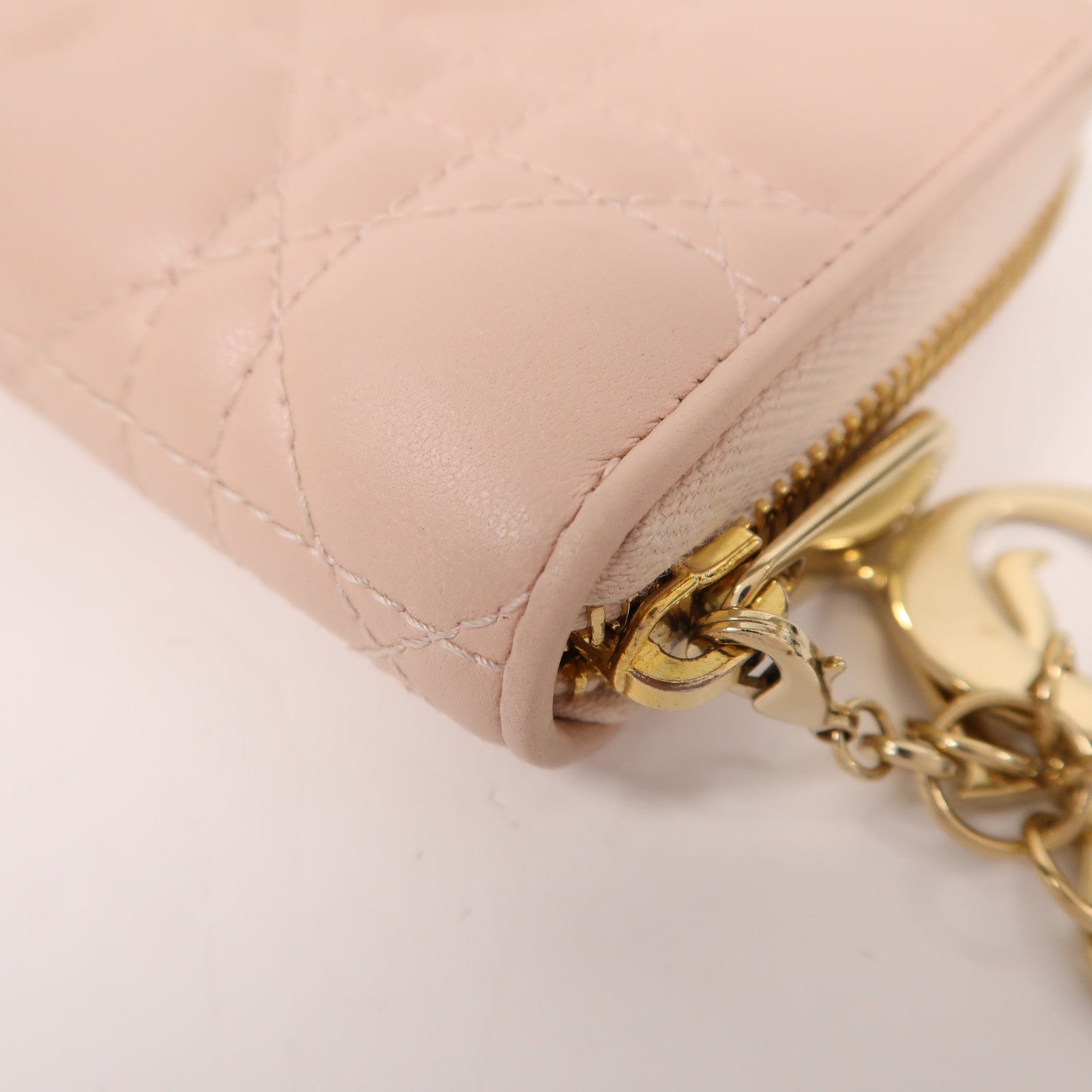 Dior 羊皮皮革Long Wallet金扣長錢包