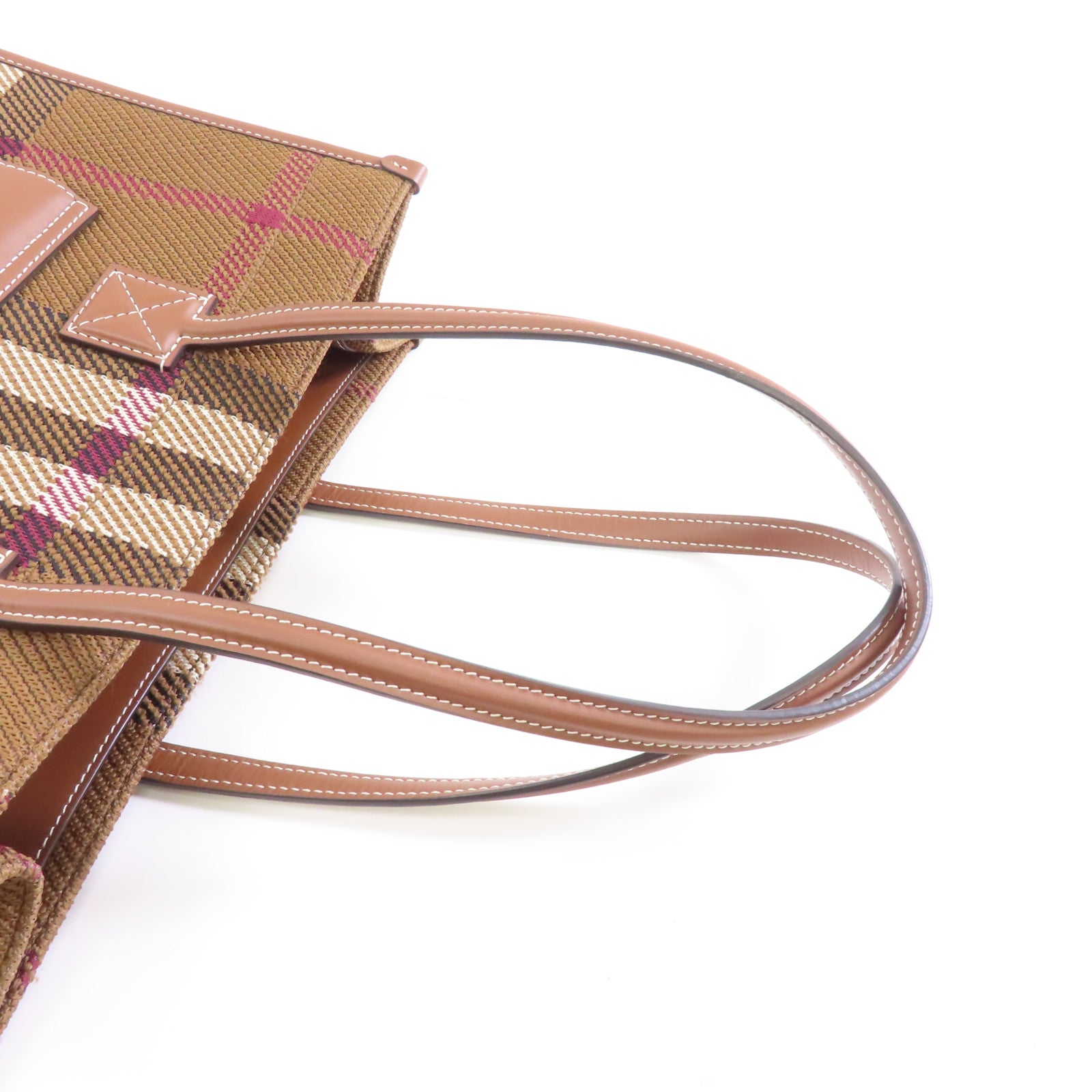 BURBERRY 纖維Medium Freya Tote Bag金扣手挽袋啡色