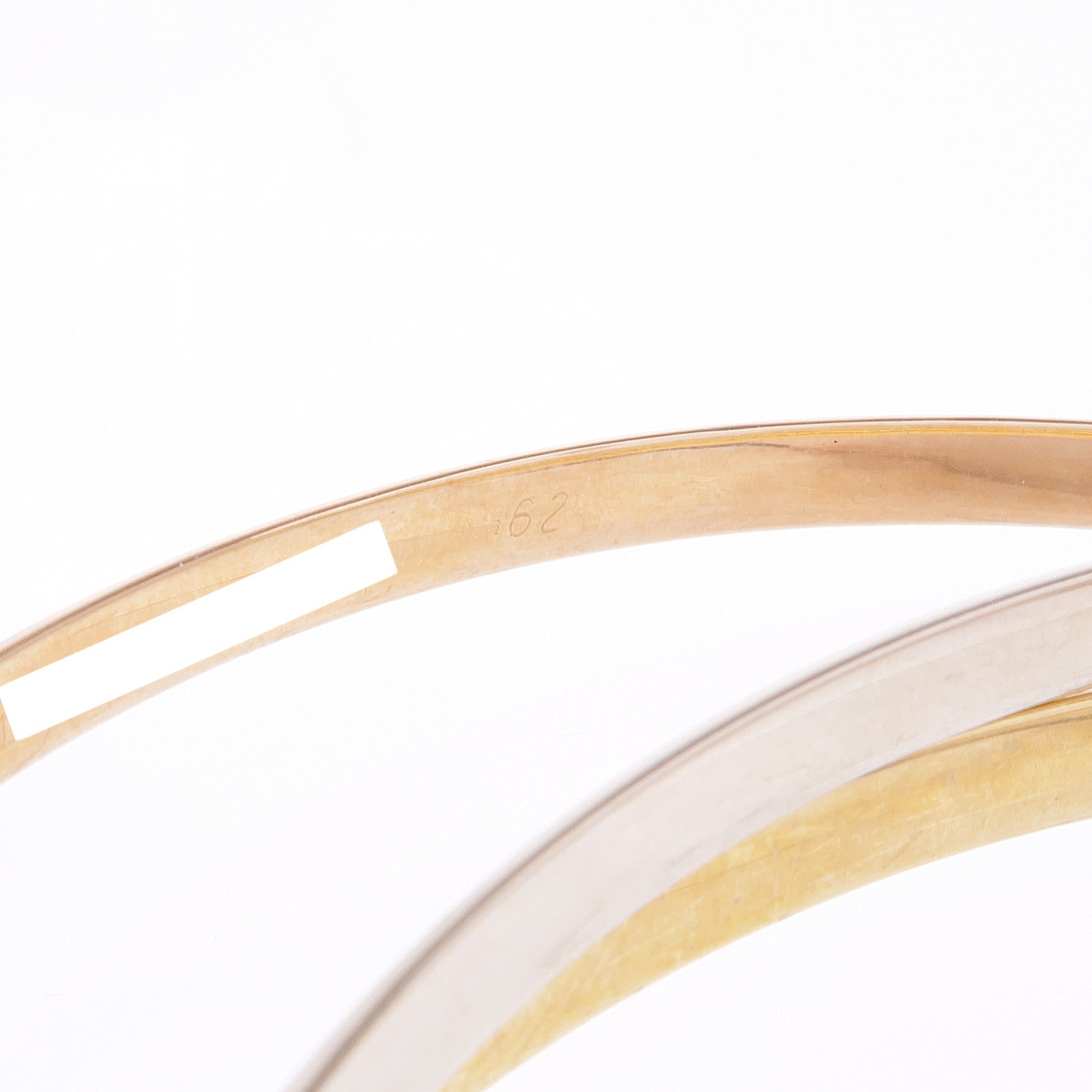 CARTIER【激減優惠】 18K黃金/白金/玫瑰金Trinity Bangle手鐲Cartier#62