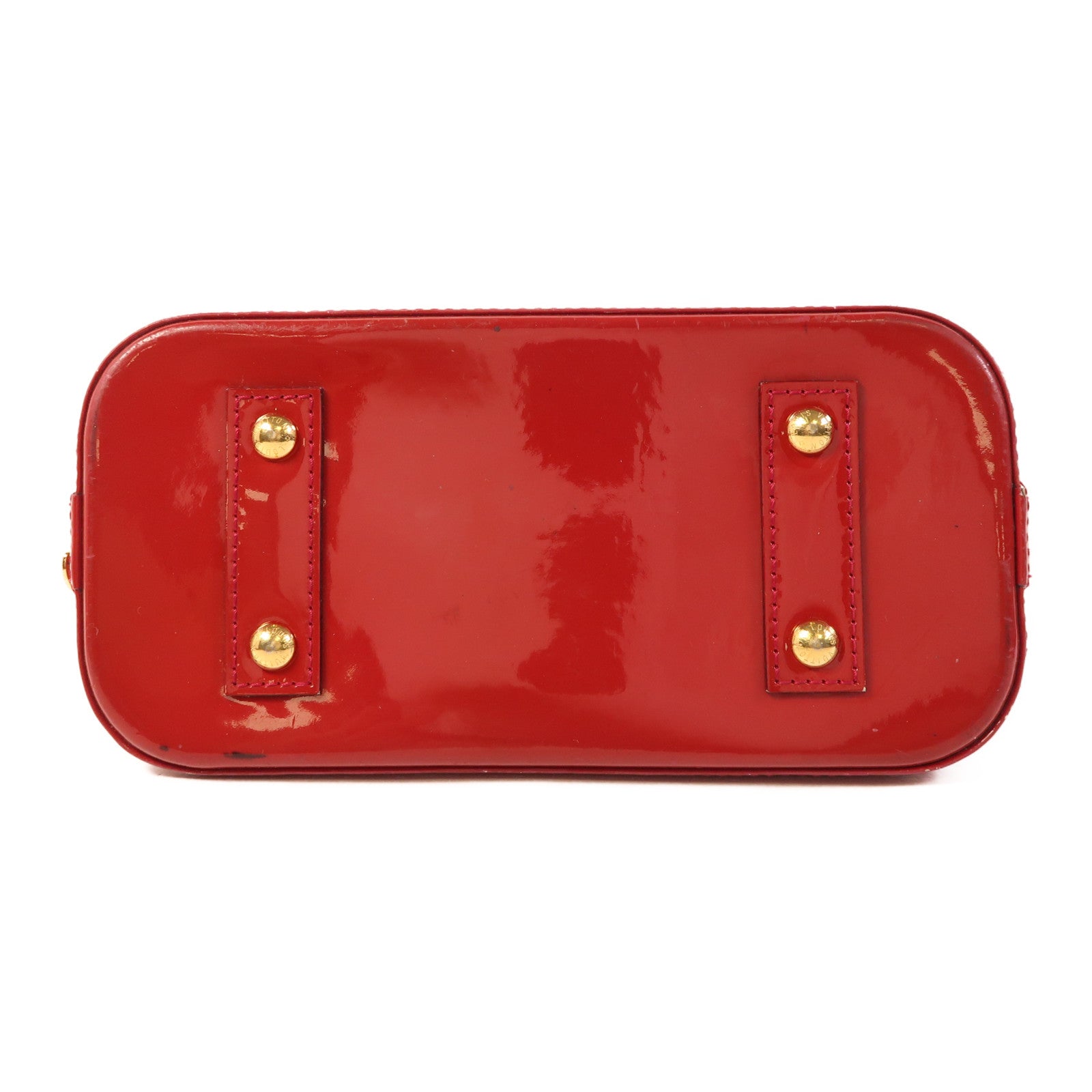 LOUIS VUITTON Vernis Alma BB金扣手挽肩背兩用袋