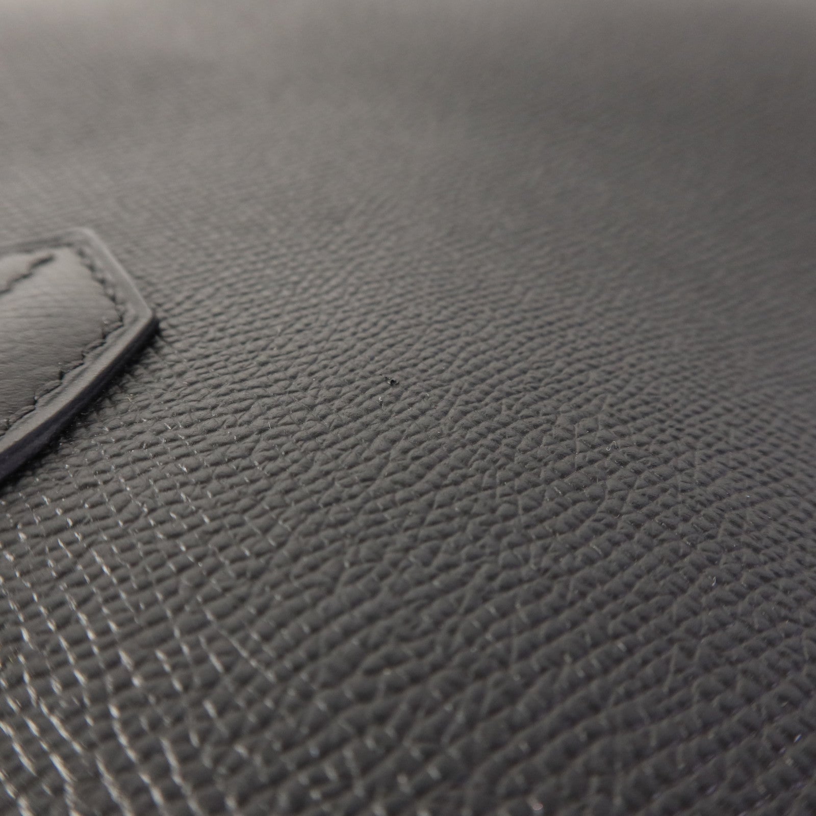 HERMES Epsom皮革Birkin 30銀扣手挽袋Noir