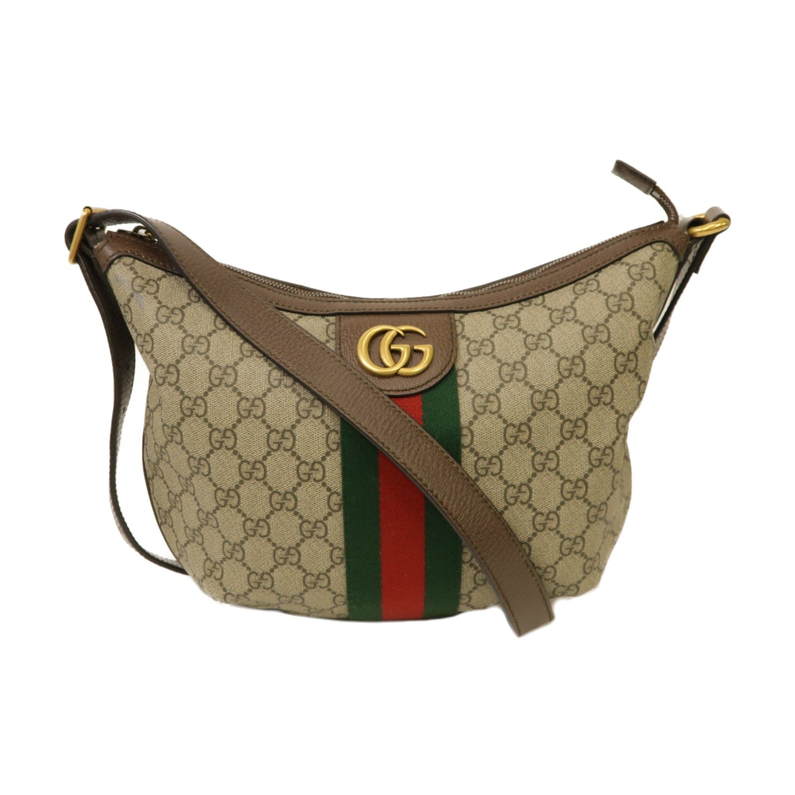 GUCCI 塗層帆布Ophidia GG Small Crossbody Bag金扣肩背袋啡色