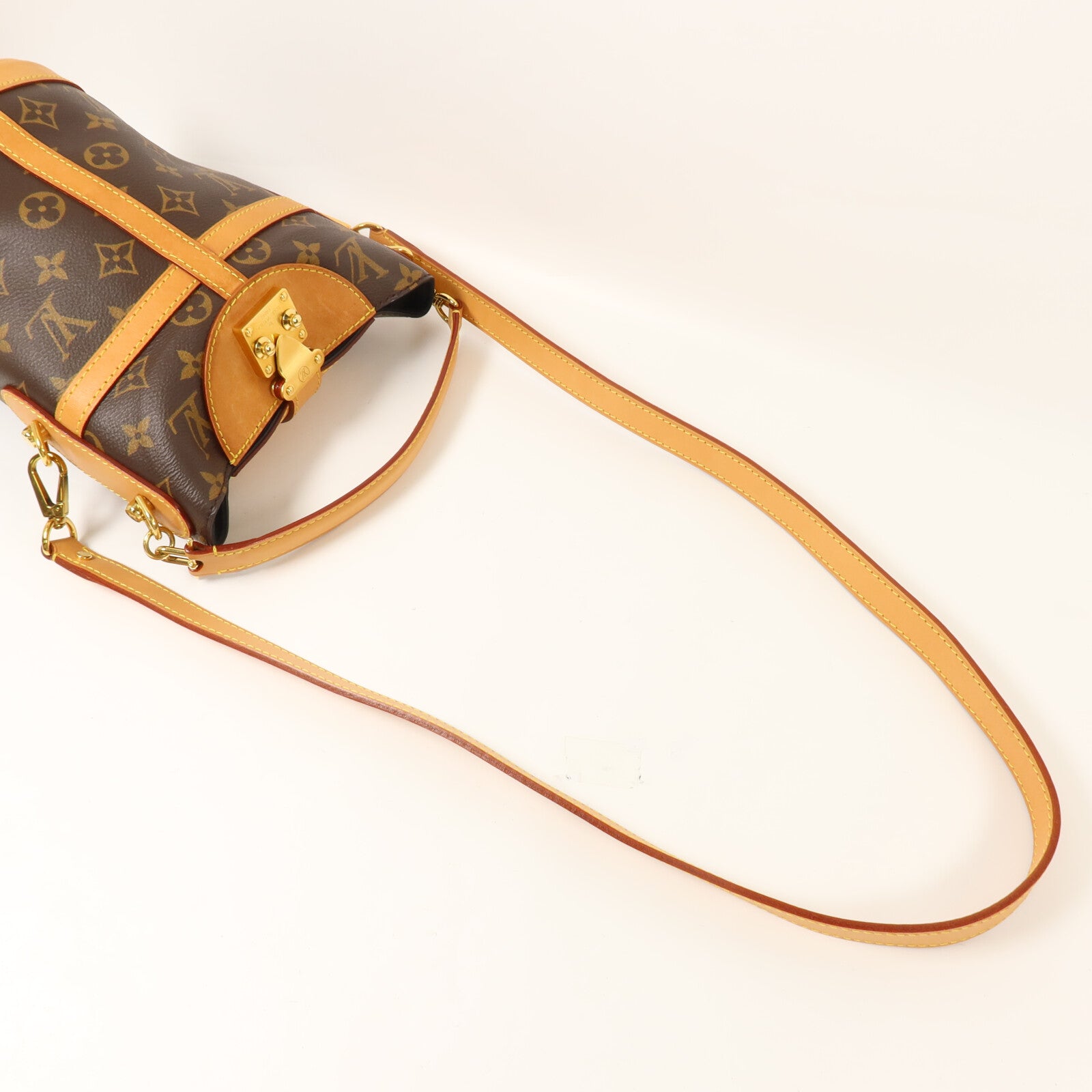 LOUIS VUITTON Monogram Duffle Bucket手挽肩背兩用袋