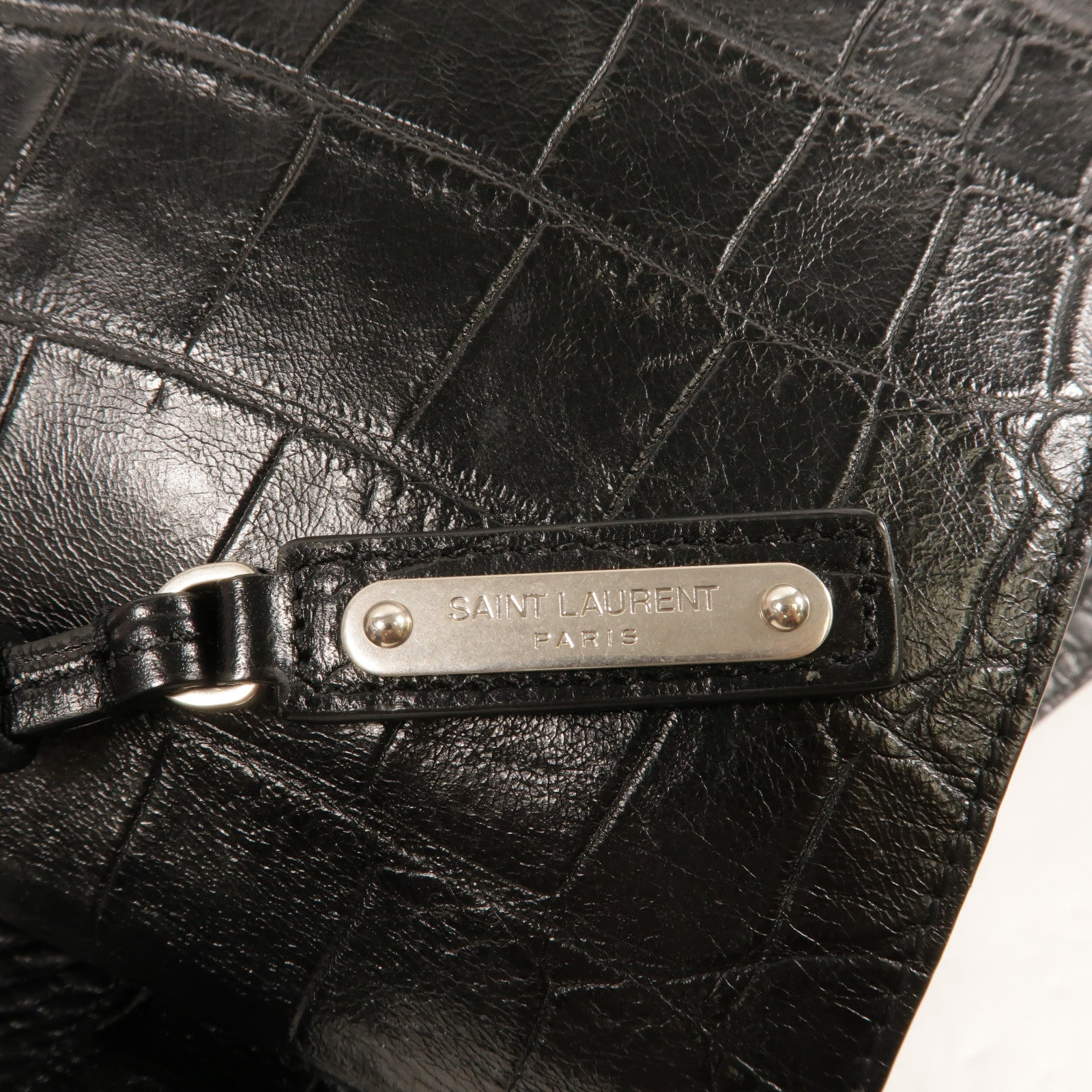 SAINT LAURENT 牛皮皮革Sac de Jour Backpack背包